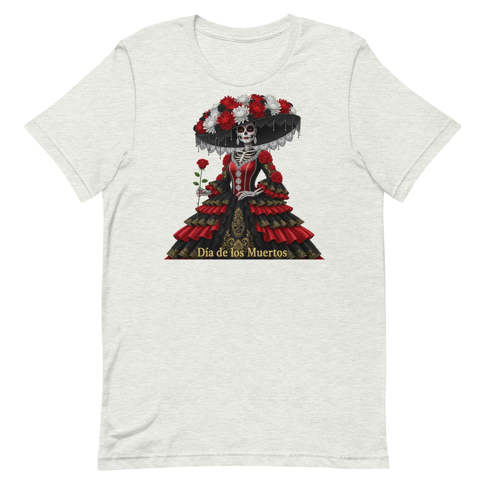 Catrina Dia de los Muertos Unisex t-shirt - Image 3