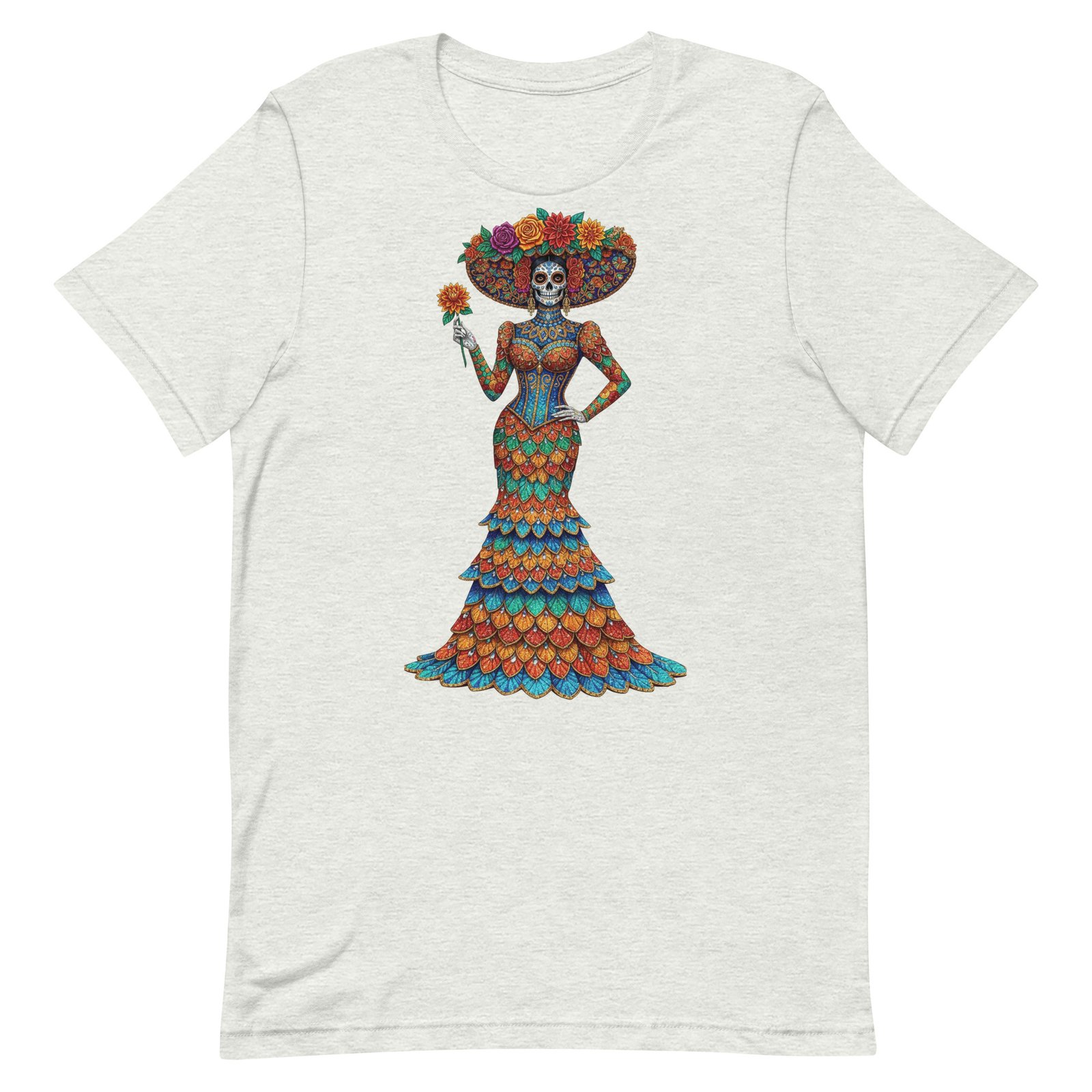 Catrina Dia de los Muertos Unisex t-shirt - Image 3