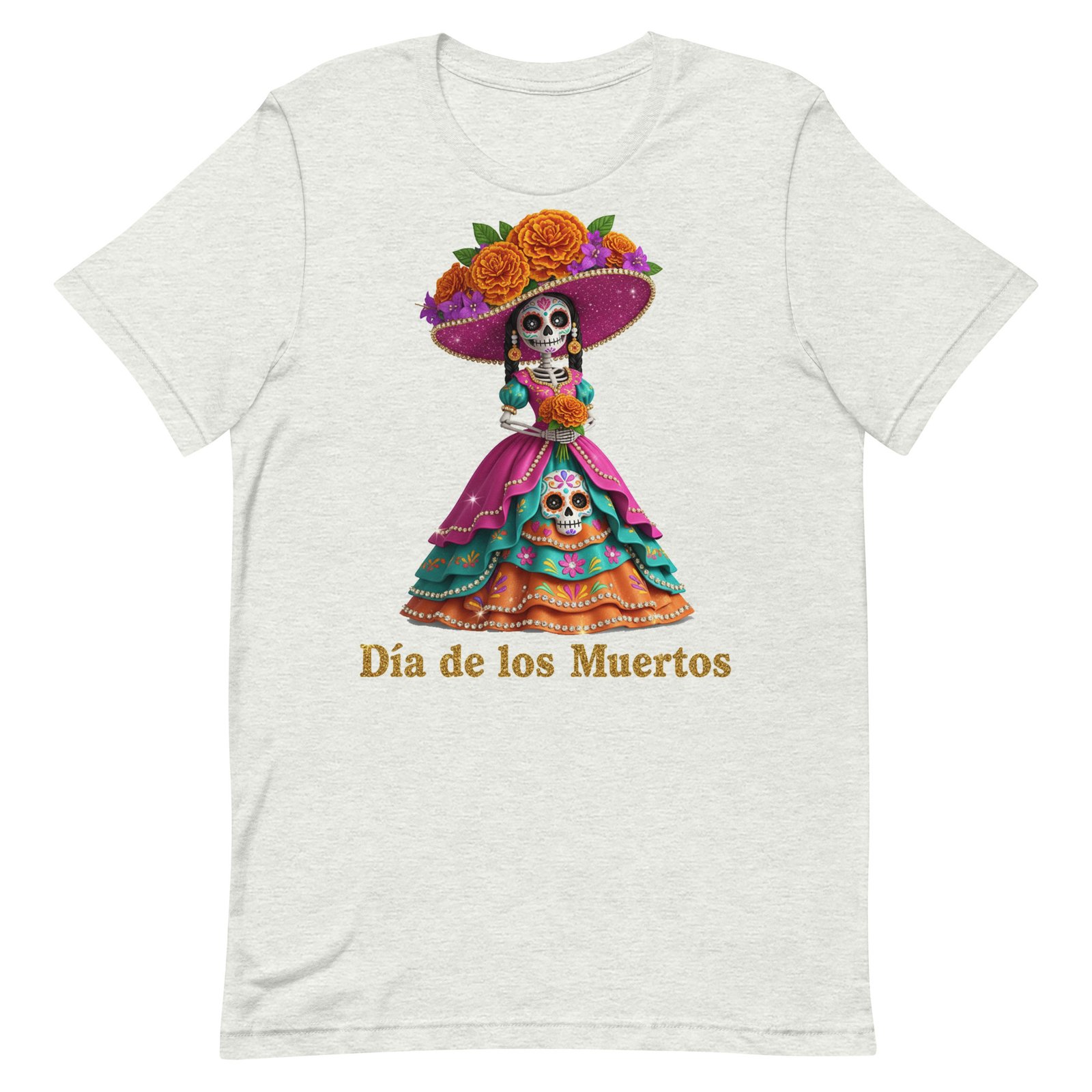 Dia de los Muertos Catrina Unisex t-shirt - Image 3