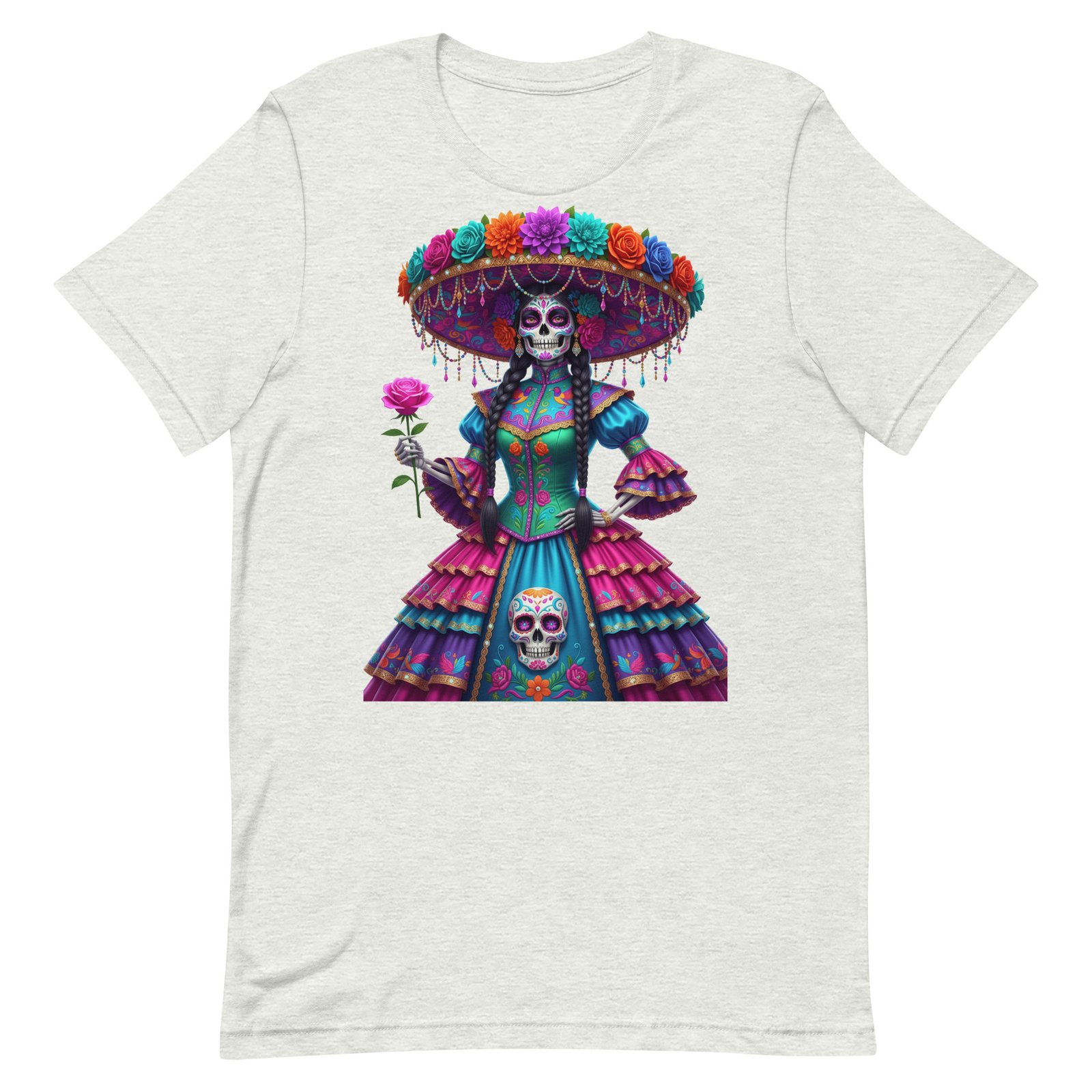 Catrina Dia de los Muertos Unisex t-shirt - Image 3