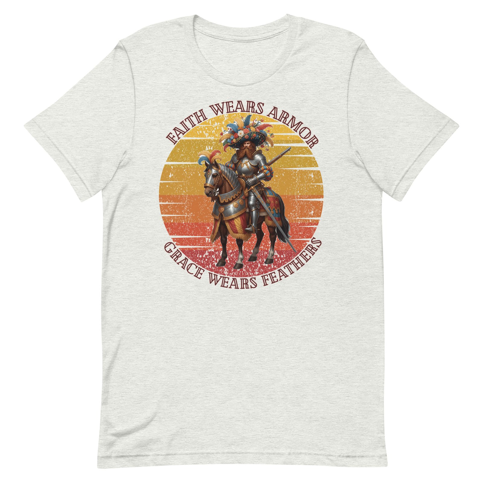 Armored and feathered Unisex t-shirt - Image 3