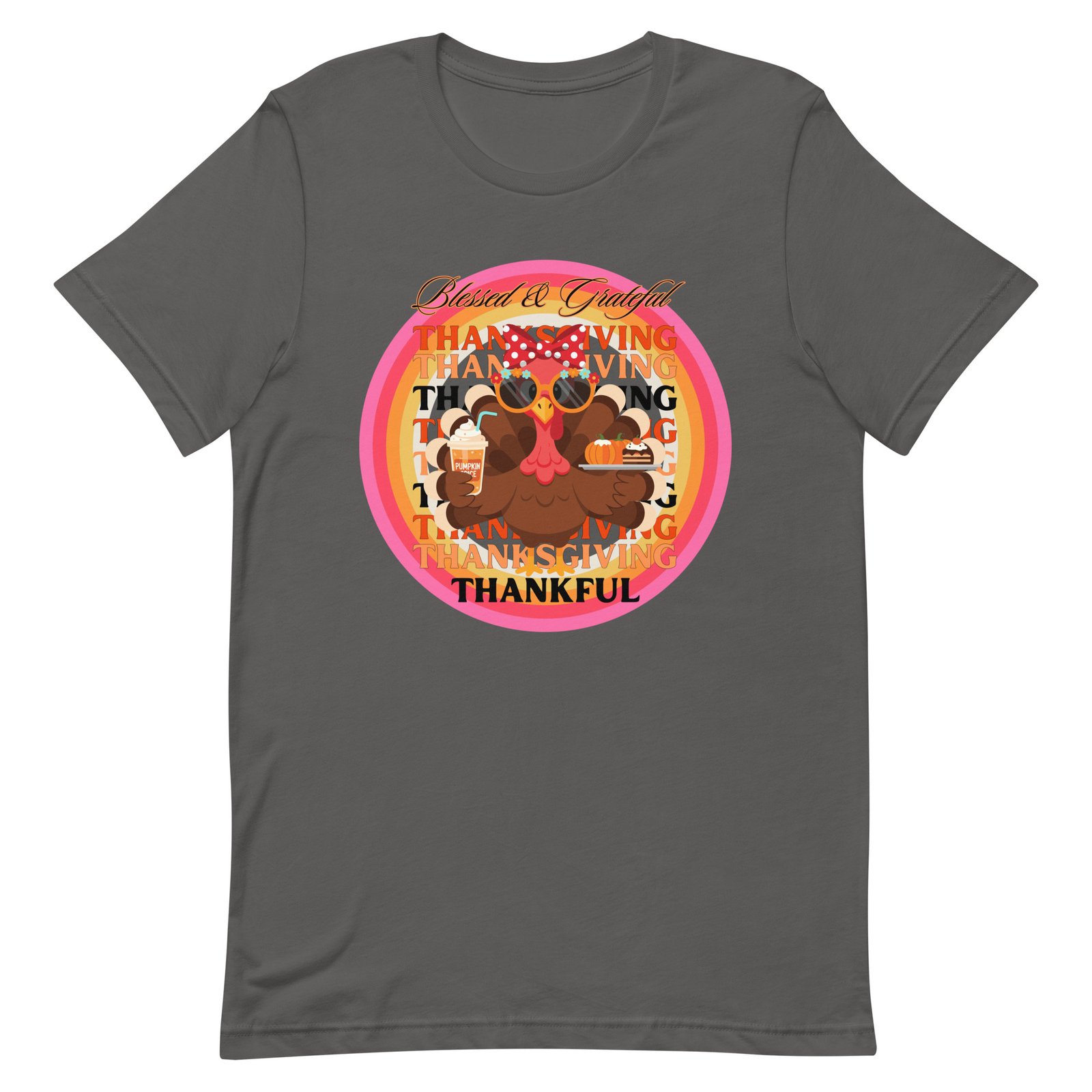 Blessed, Grateful and Thankful Thanksgiving Unisex t-shirt - Image 4