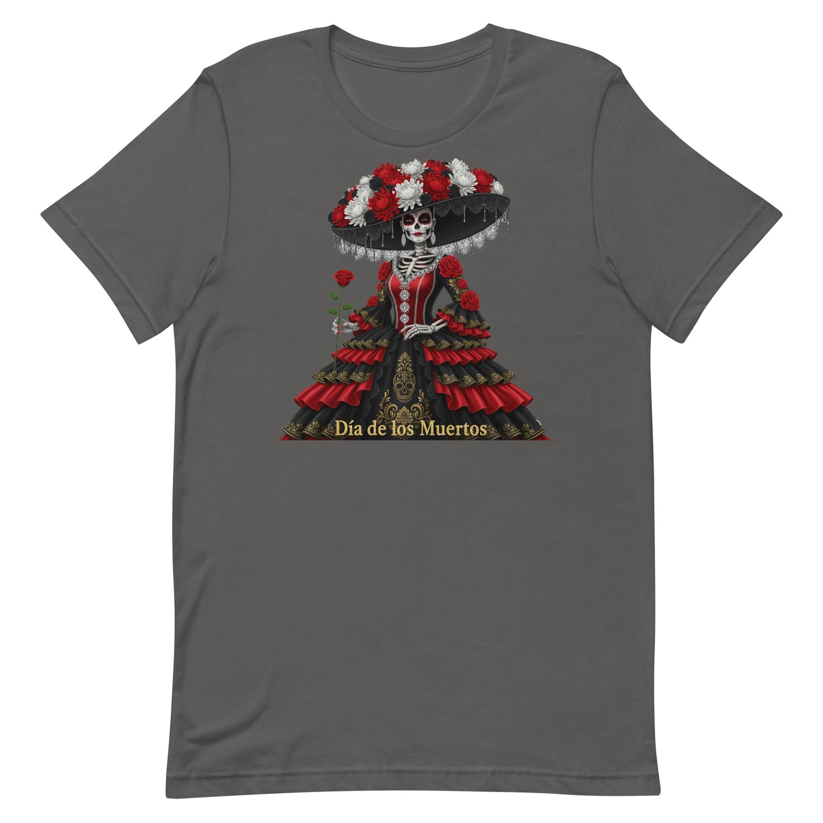 Catrina Dia de los Muertos Unisex t-shirt - Image 4
