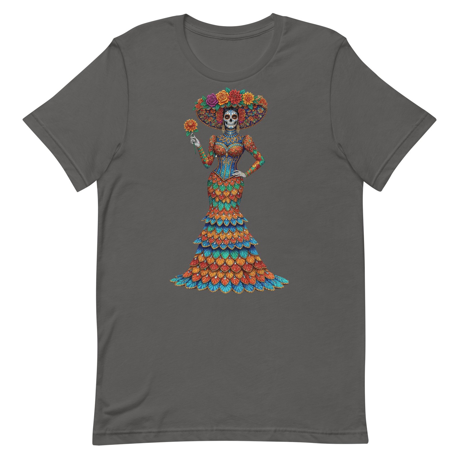 Catrina Dia de los Muertos Unisex t-shirt - Image 4