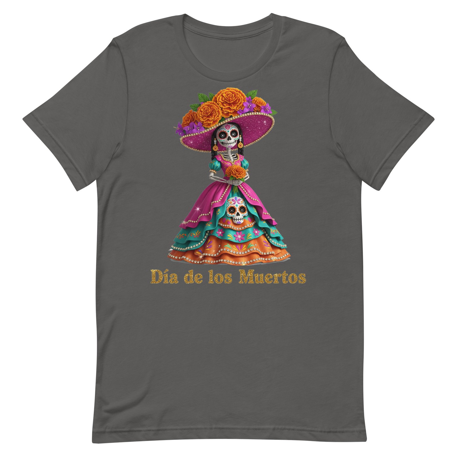 Dia de los Muertos Catrina Unisex t-shirt - Image 4