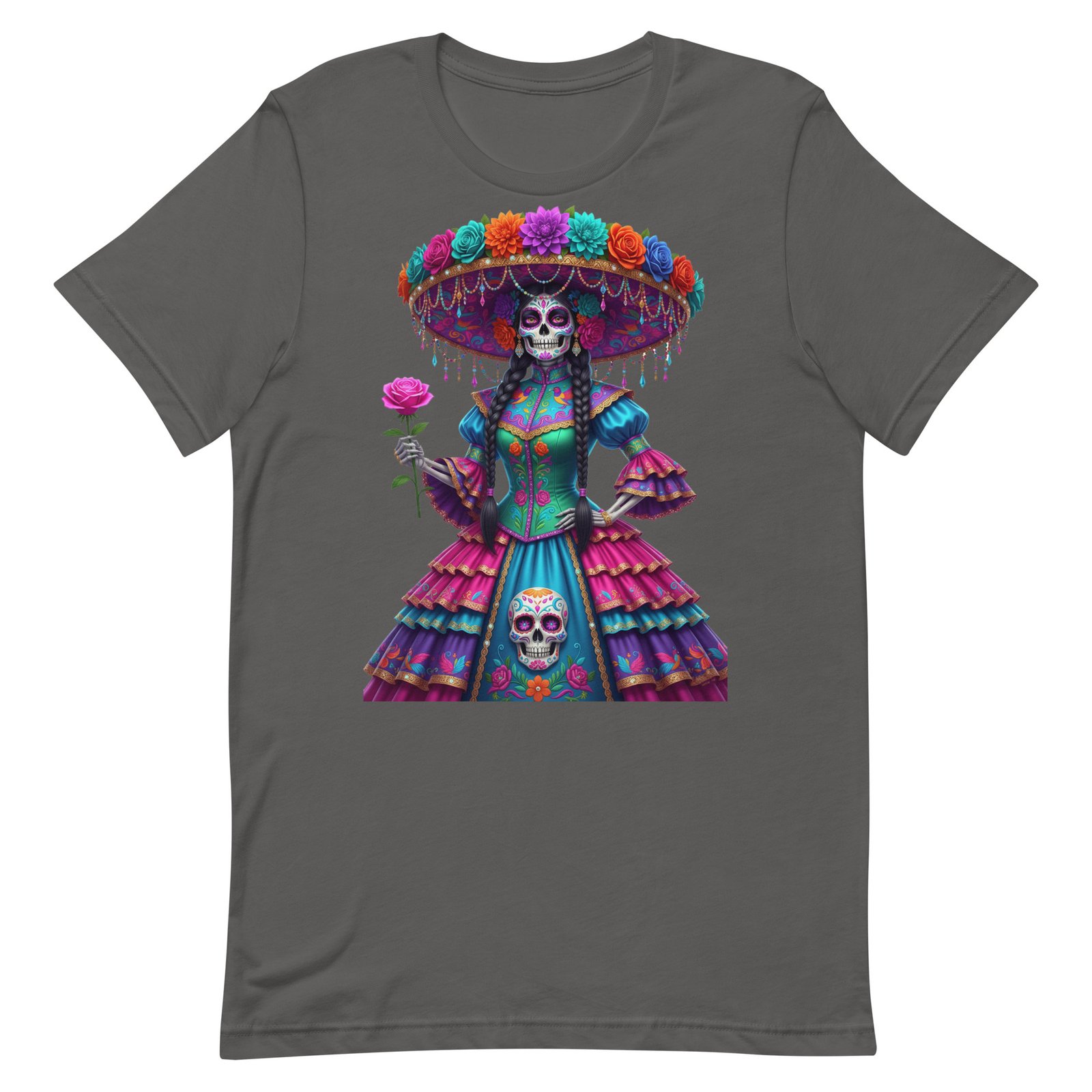 Catrina Dia de los Muertos Unisex t-shirt - Image 4