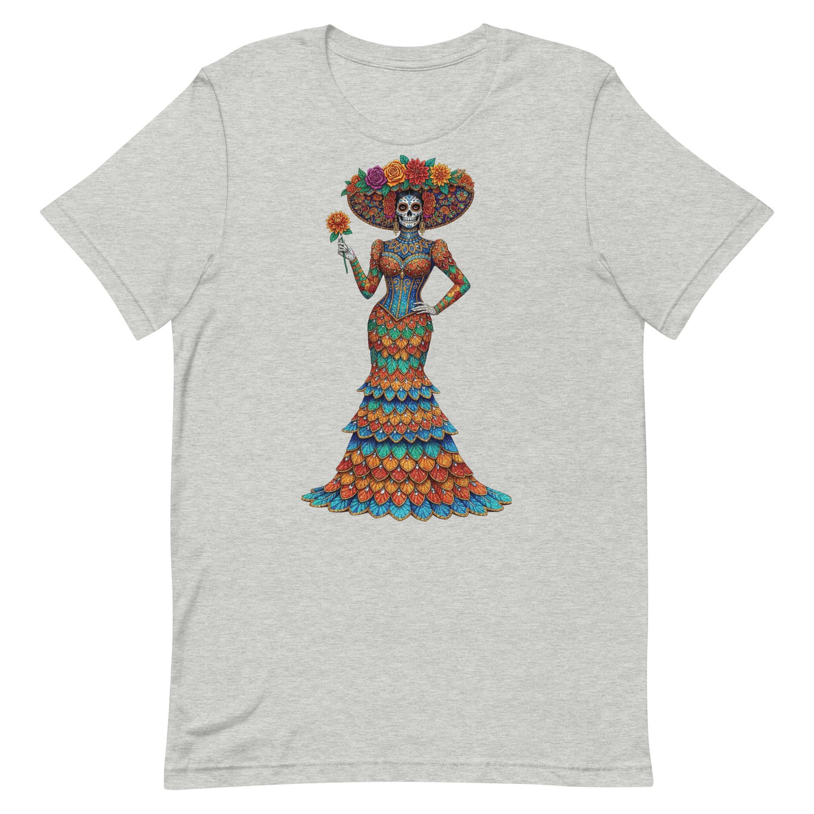 Catrina Dia de los Muertos Unisex t-shirt - Image 5