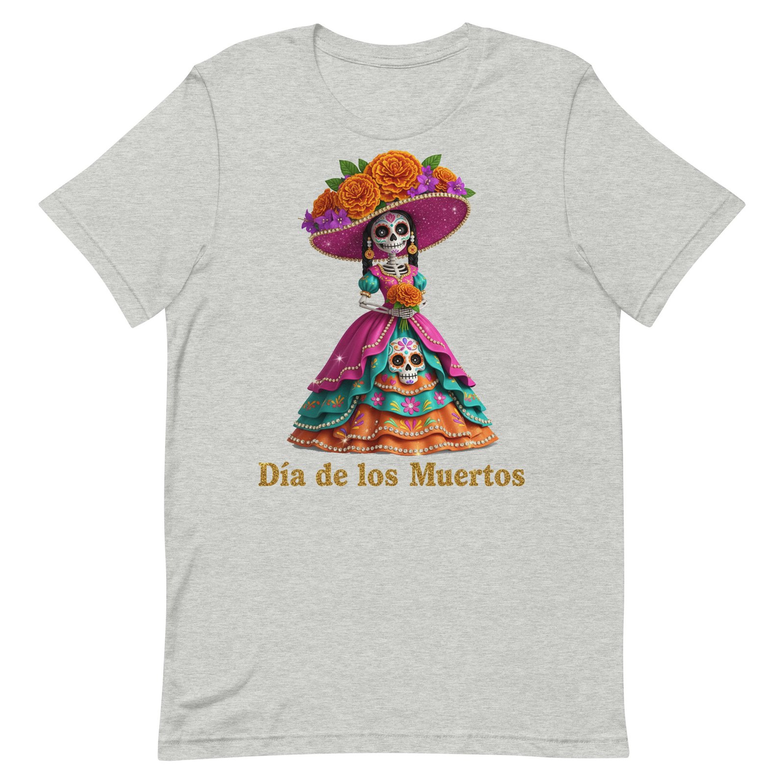 Dia de los Muertos Catrina Unisex t-shirt - Image 5