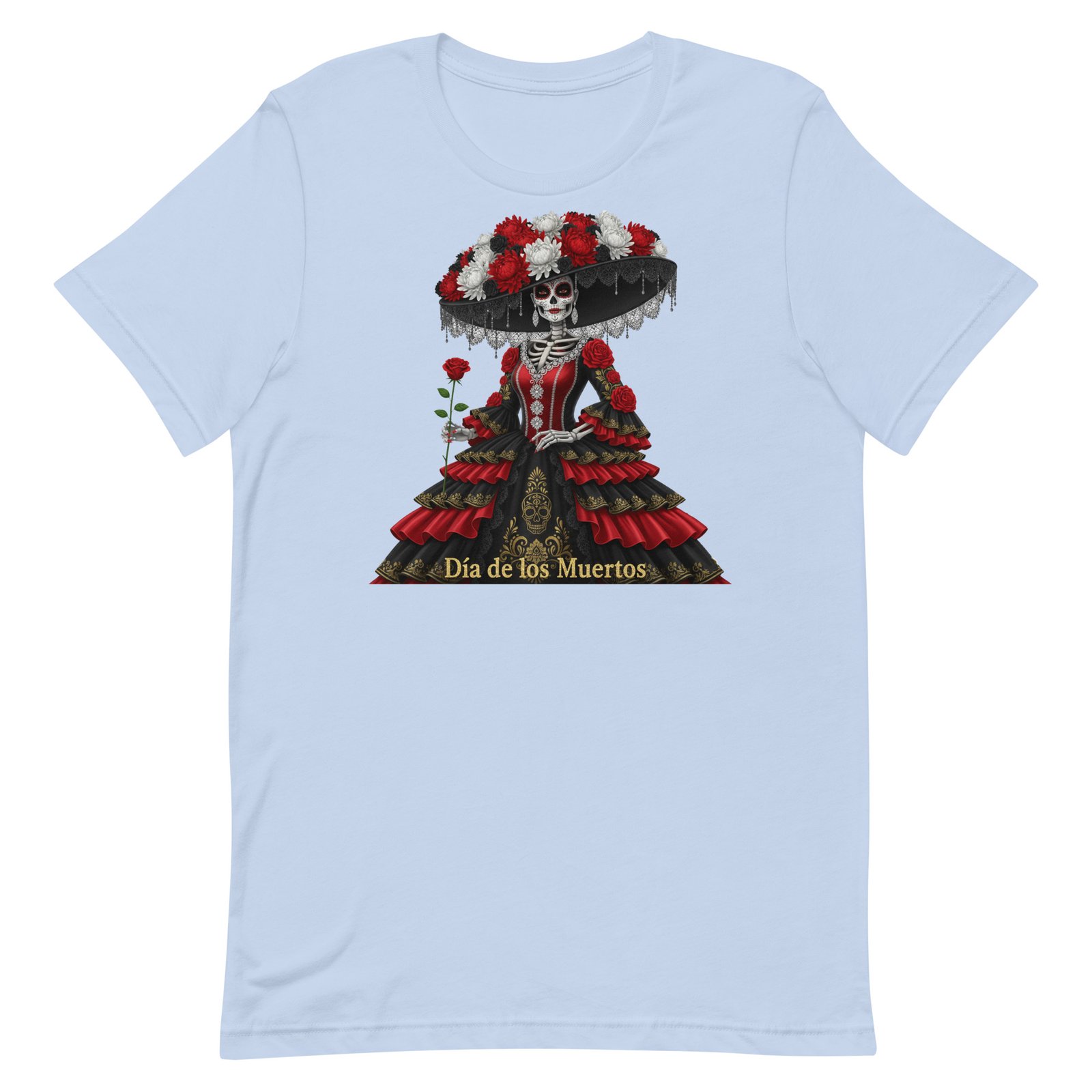 Catrina Dia de los Muertos Unisex t-shirt - Image 7