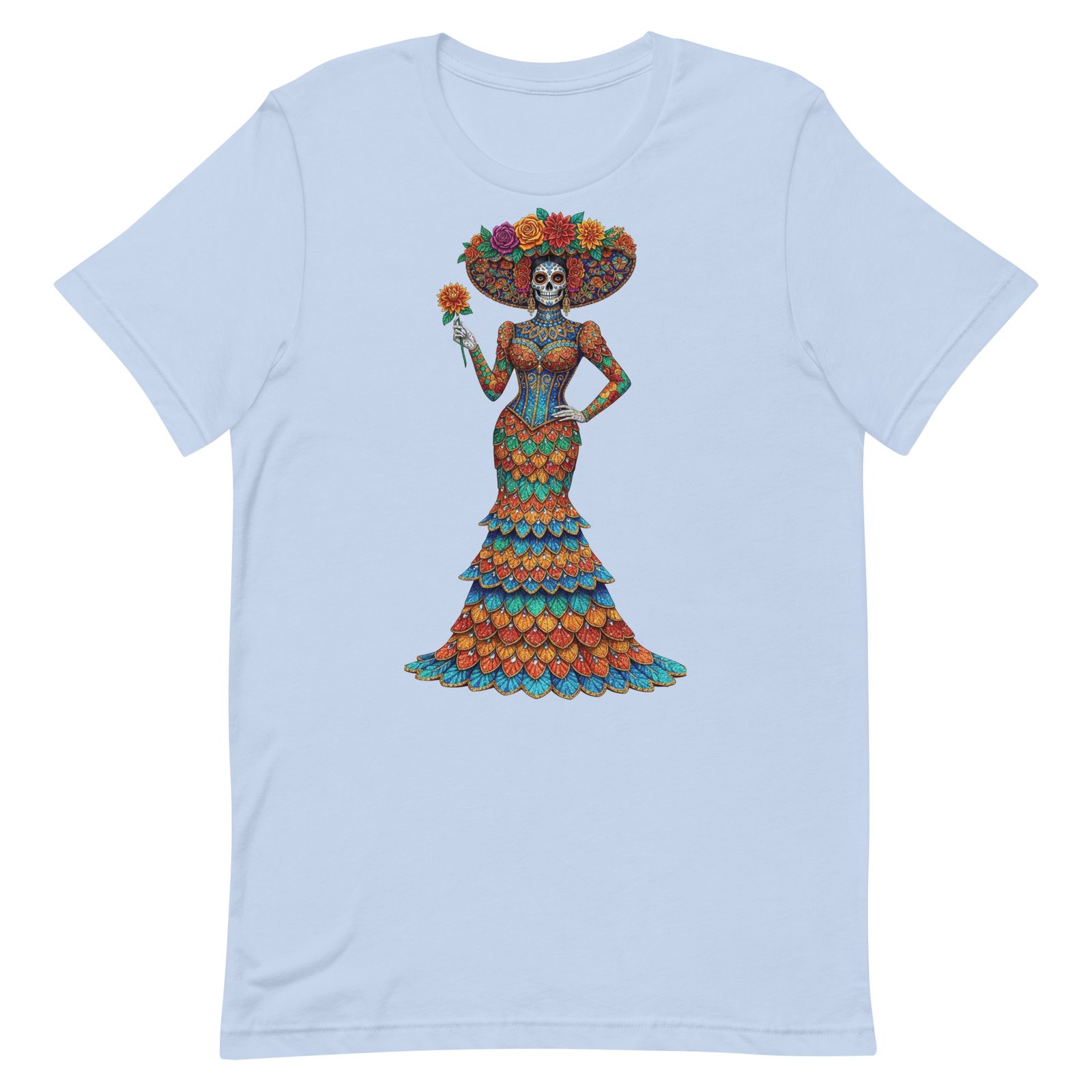 Catrina Dia de los Muertos Unisex t-shirt - Image 7
