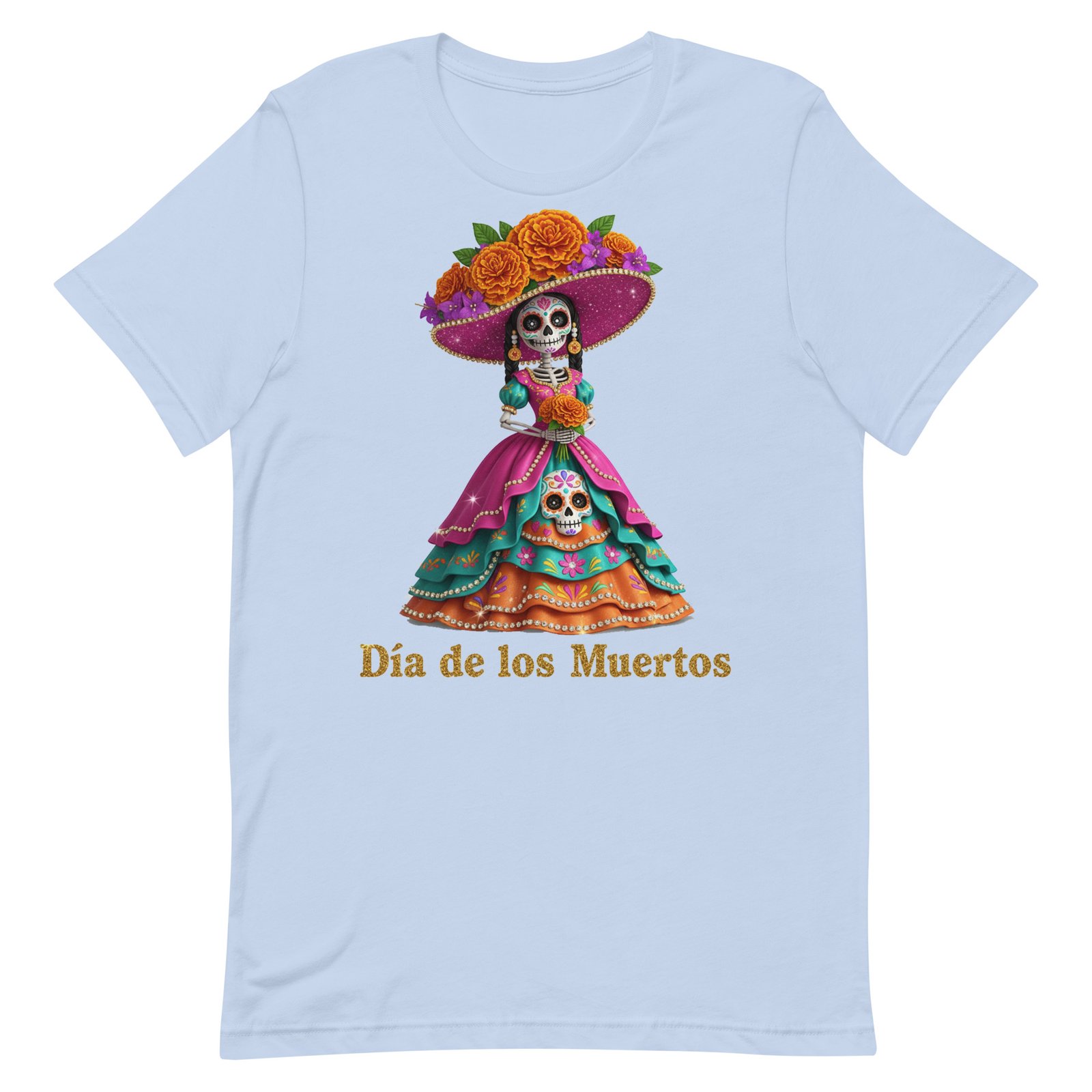 Dia de los Muertos Catrina Unisex t-shirt - Image 7