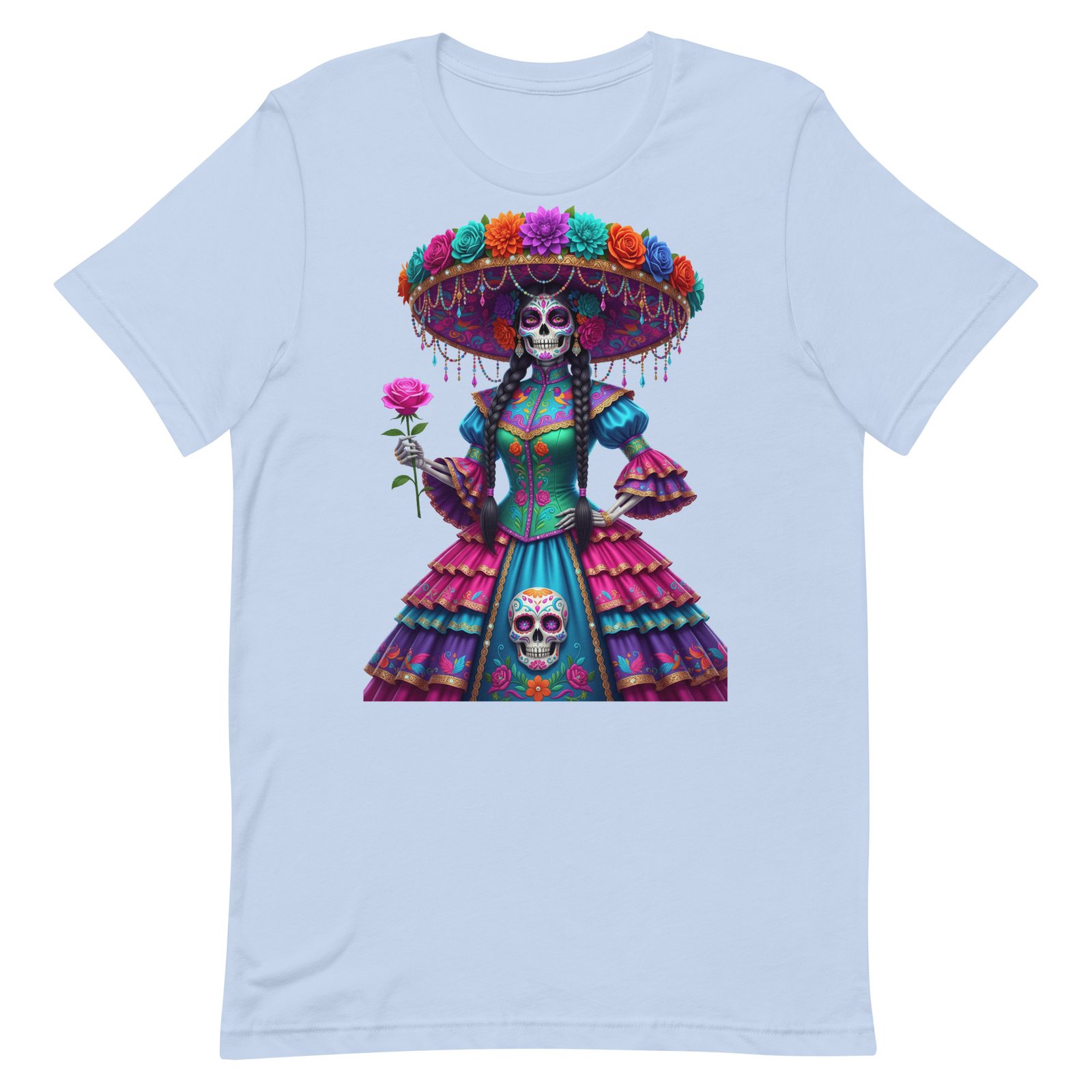 Catrina Dia de los Muertos Unisex t-shirt - Image 7