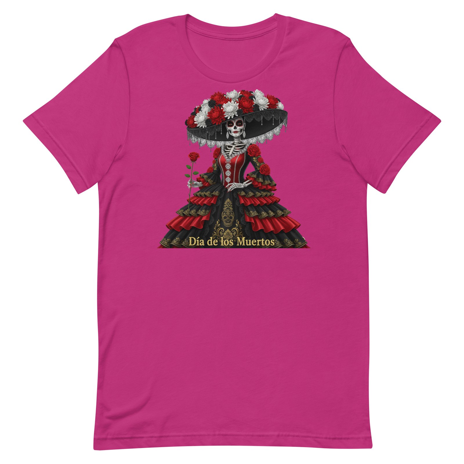 Catrina Dia de los Muertos Unisex t-shirt - Image 8