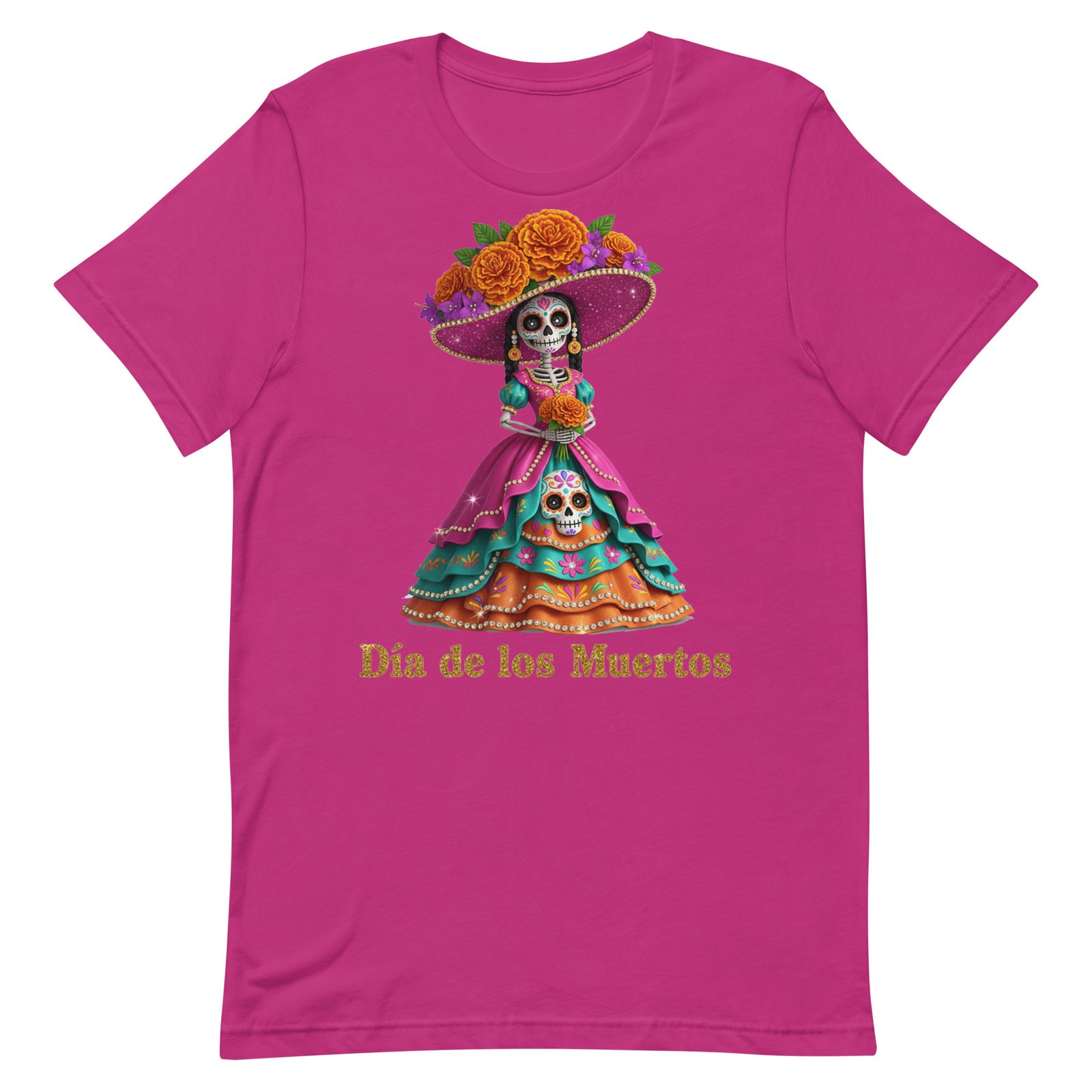 Dia de los Muertos Catrina Unisex t-shirt - Image 8