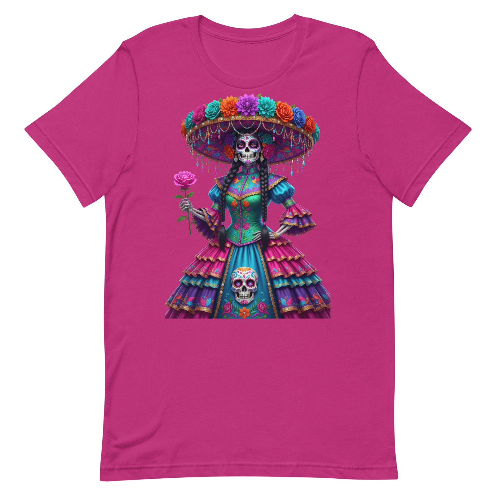 Catrina Dia de los Muertos Unisex t-shirt - Image 8
