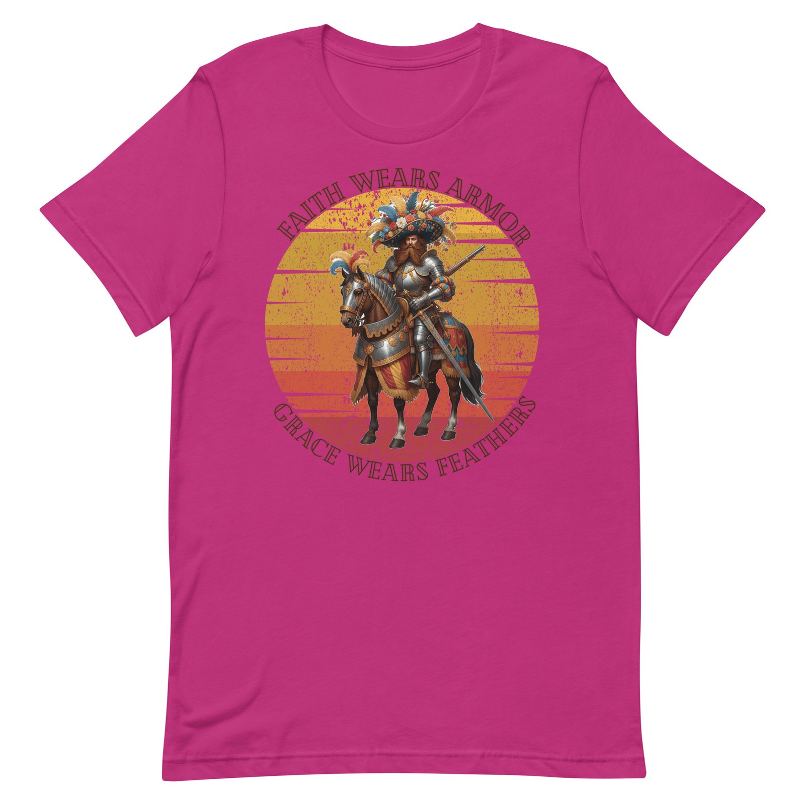 Armored and feathered Unisex t-shirt - Image 8