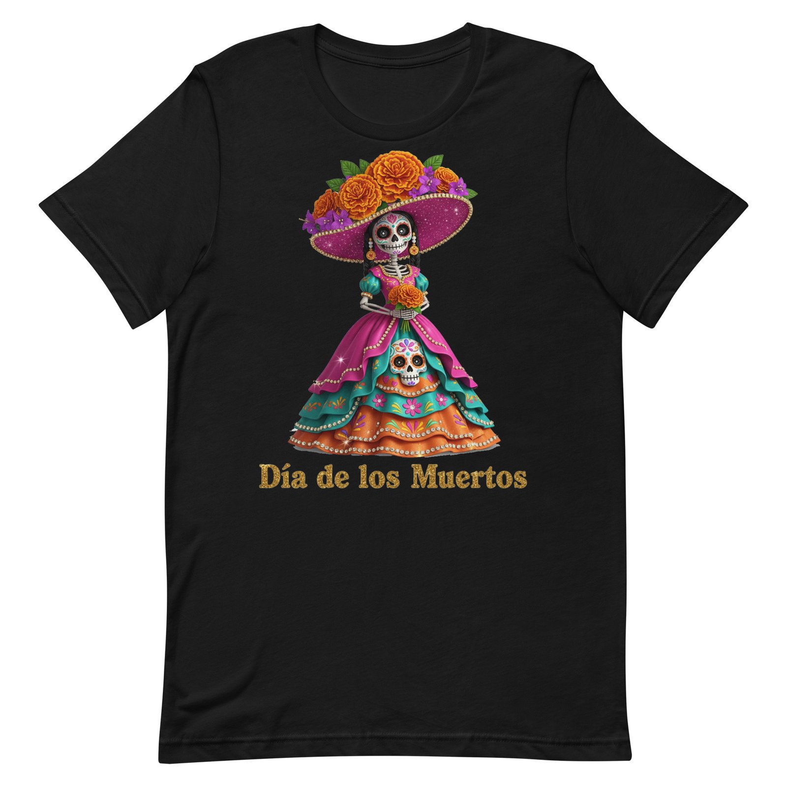Dia de los Muertos Catrina Unisex t-shirt - Image 9