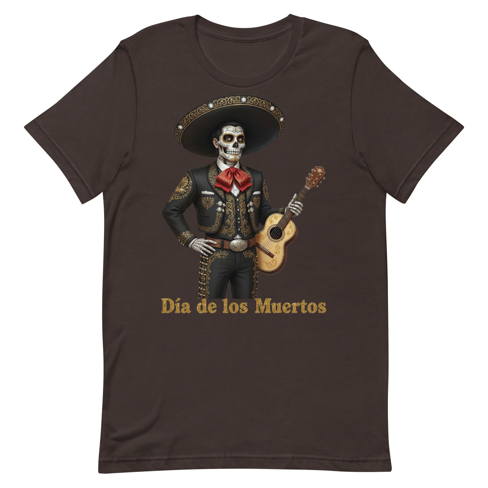 Catrin with guitar Dia de los Muertos Unisex t-shirt - Image 11