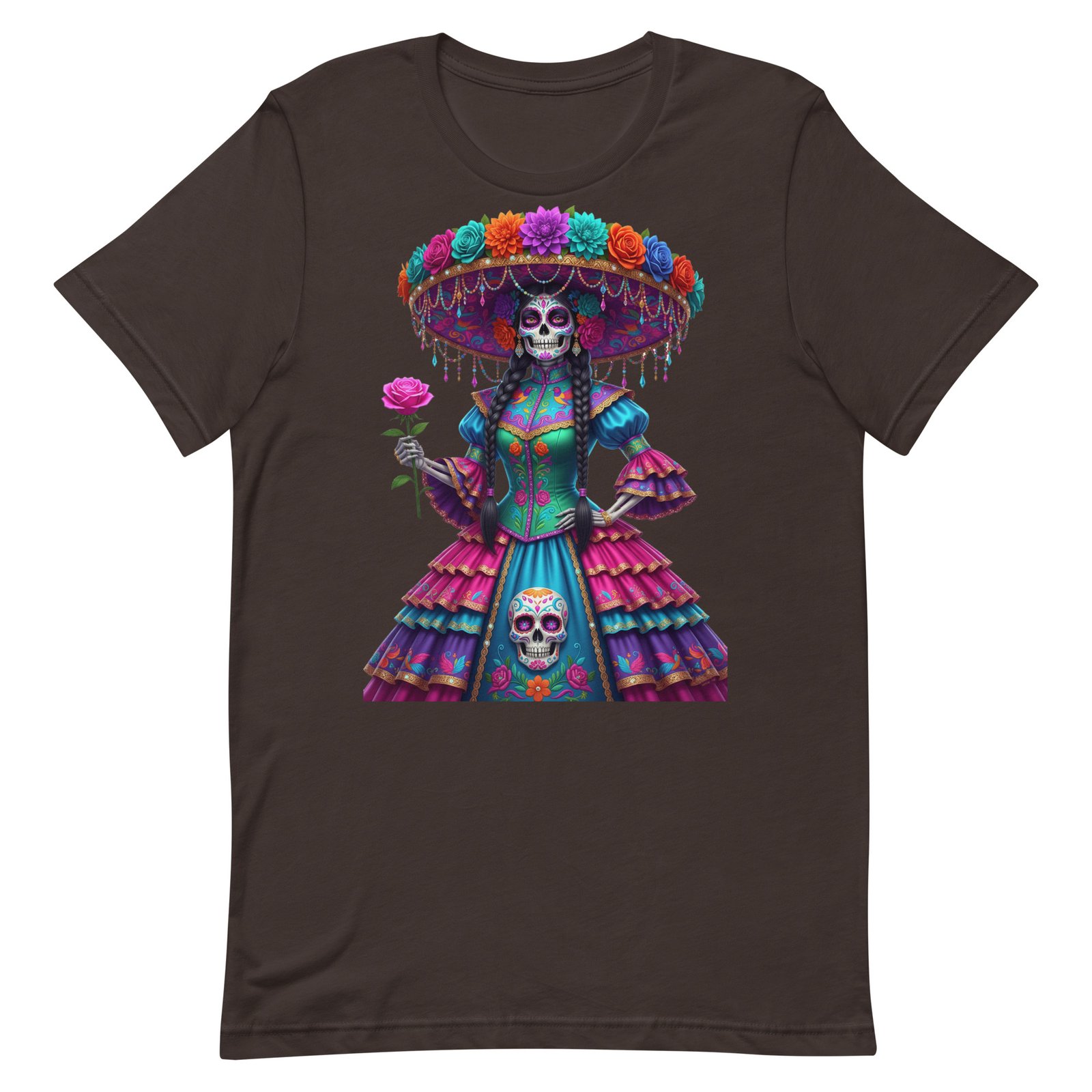Catrina Dia de los Muertos Unisex t-shirt - Image 11