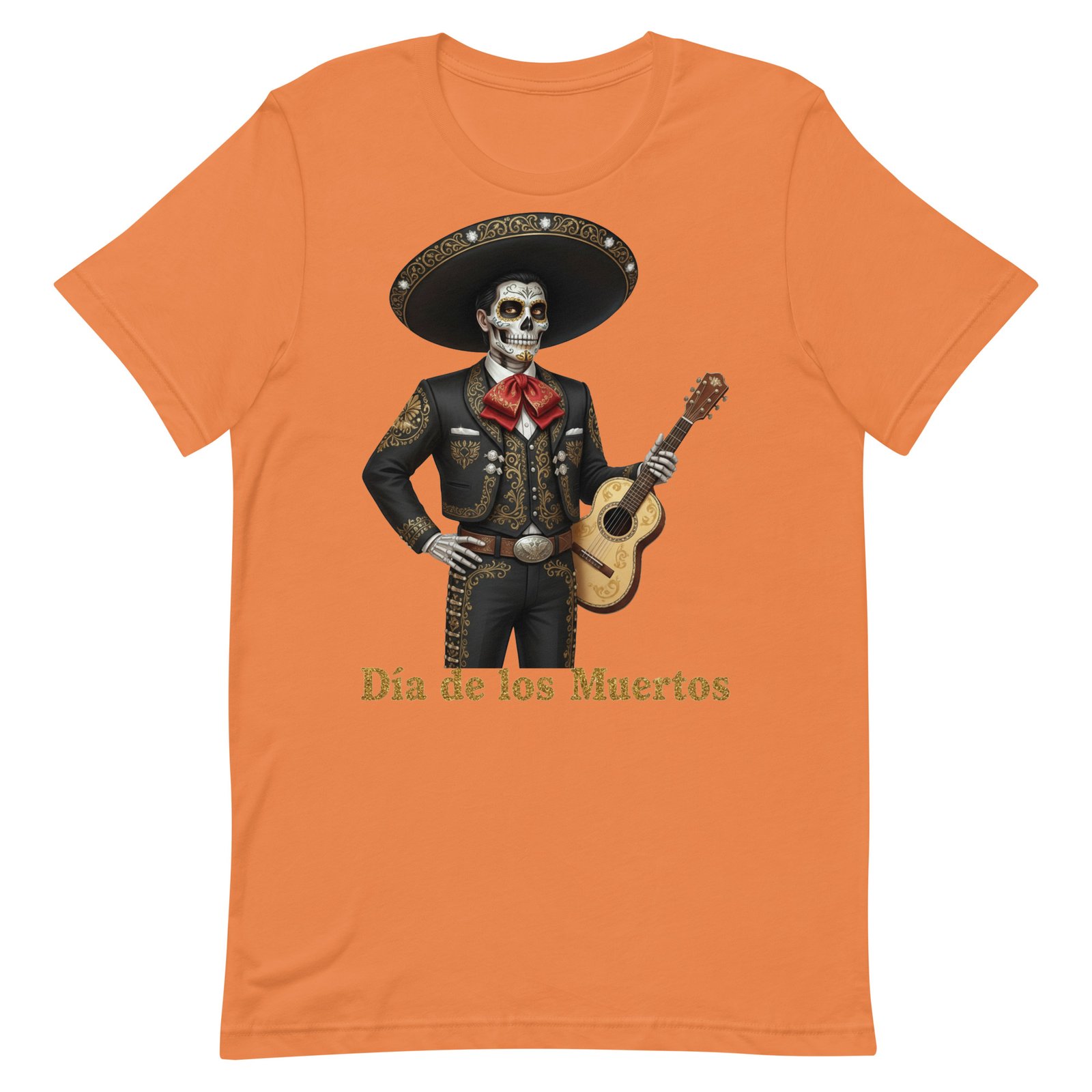 Catrin with guitar Dia de los Muertos Unisex t-shirt - Image 12