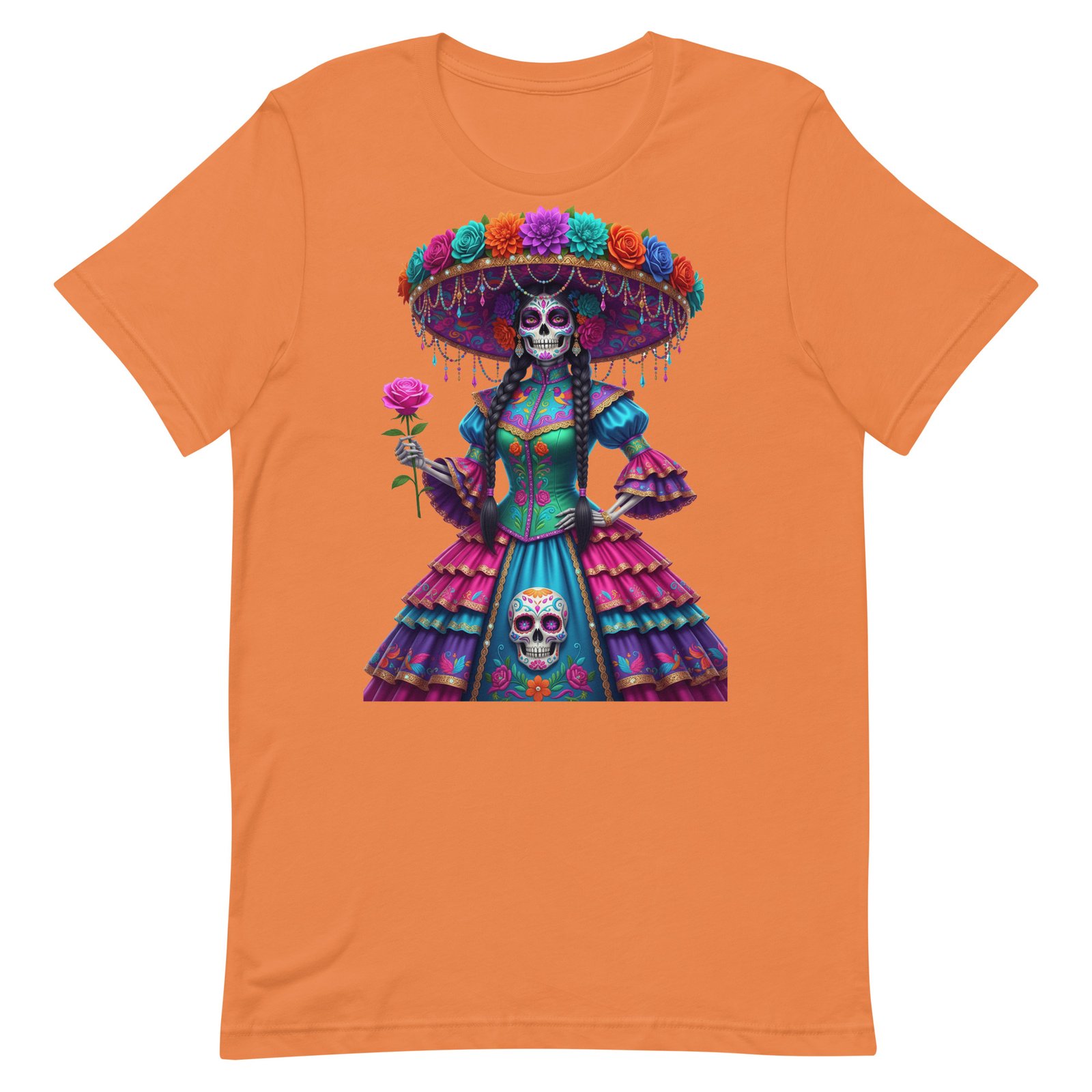 Catrina Dia de los Muertos Unisex t-shirt - Image 12