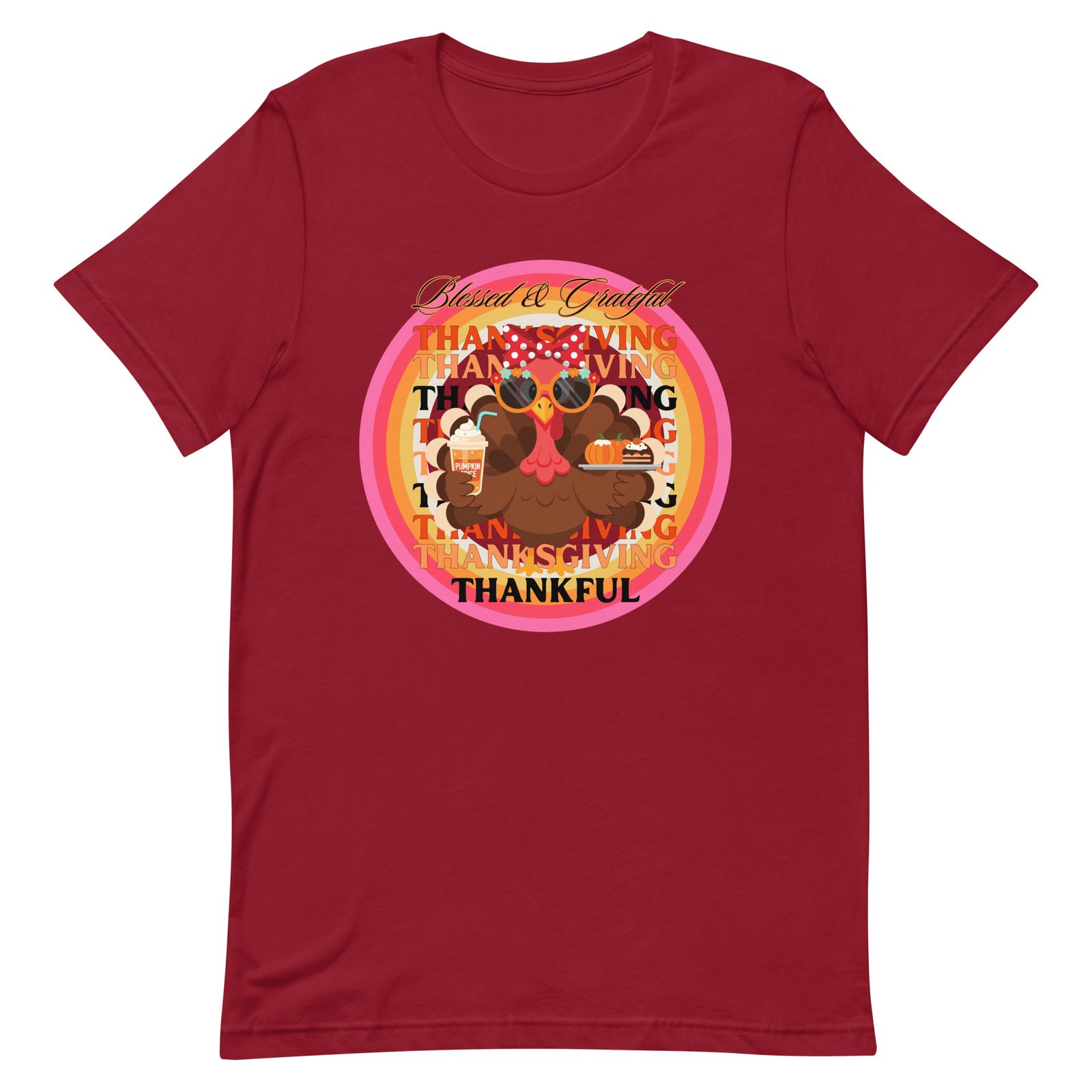 Blessed, Grateful and Thankful Thanksgiving Unisex t-shirt - Image 13