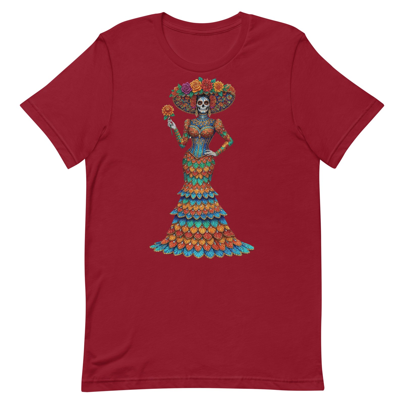 Catrina Dia de los Muertos Unisex t-shirt - Image 13