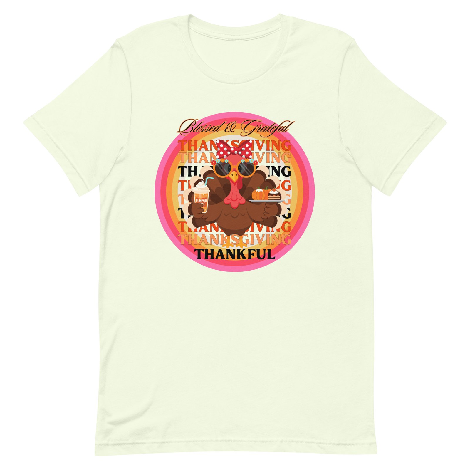 Blessed, Grateful and Thankful Thanksgiving Unisex t-shirt - Image 14