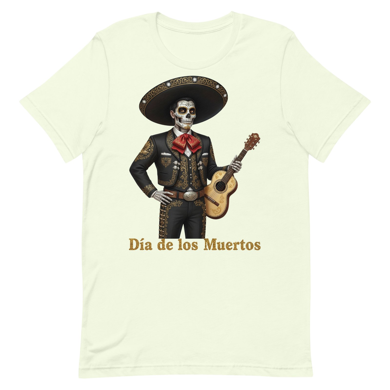 Catrin with guitar Dia de los Muertos Unisex t-shirt - Image 14