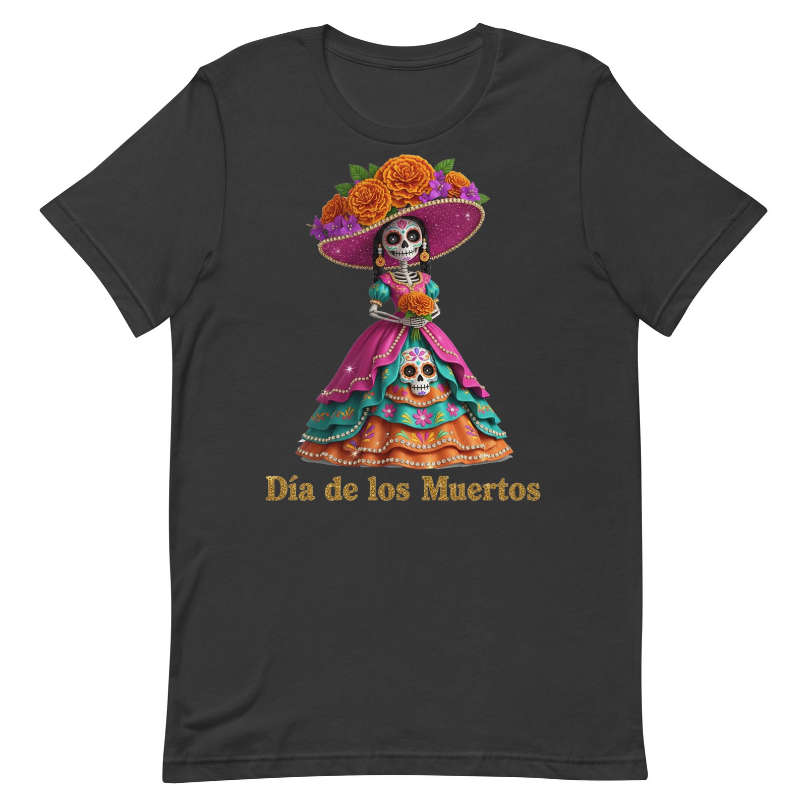 Dia de los Muertos Catrina Unisex t-shirt - Image 80
