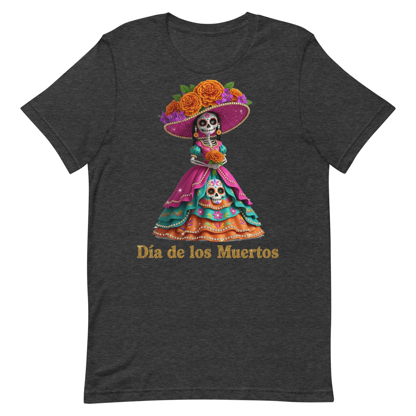 Dia de los Muertos Catrina Unisex t-shirt - Image 15