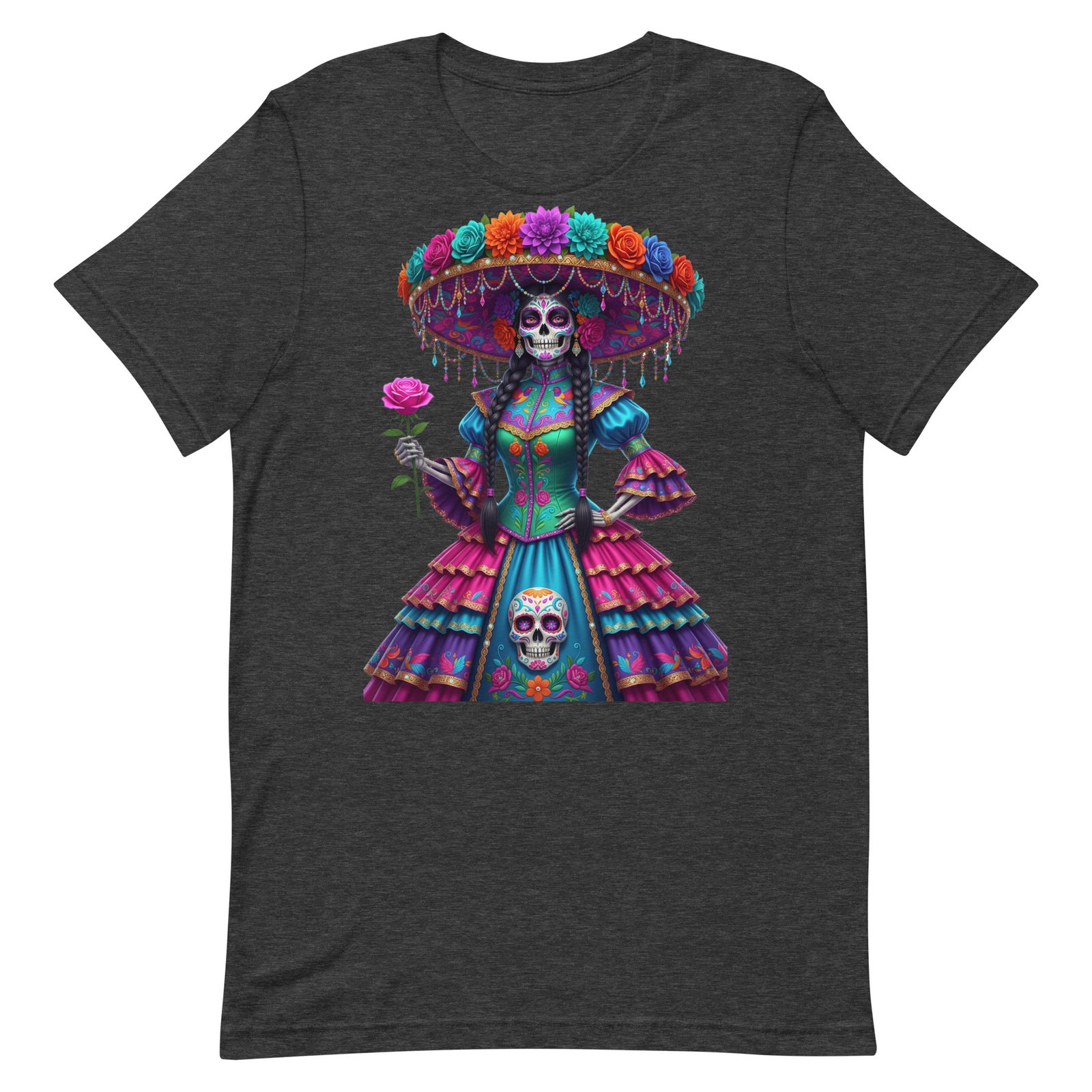 Catrina Dia de los Muertos Unisex t-shirt - Image 15