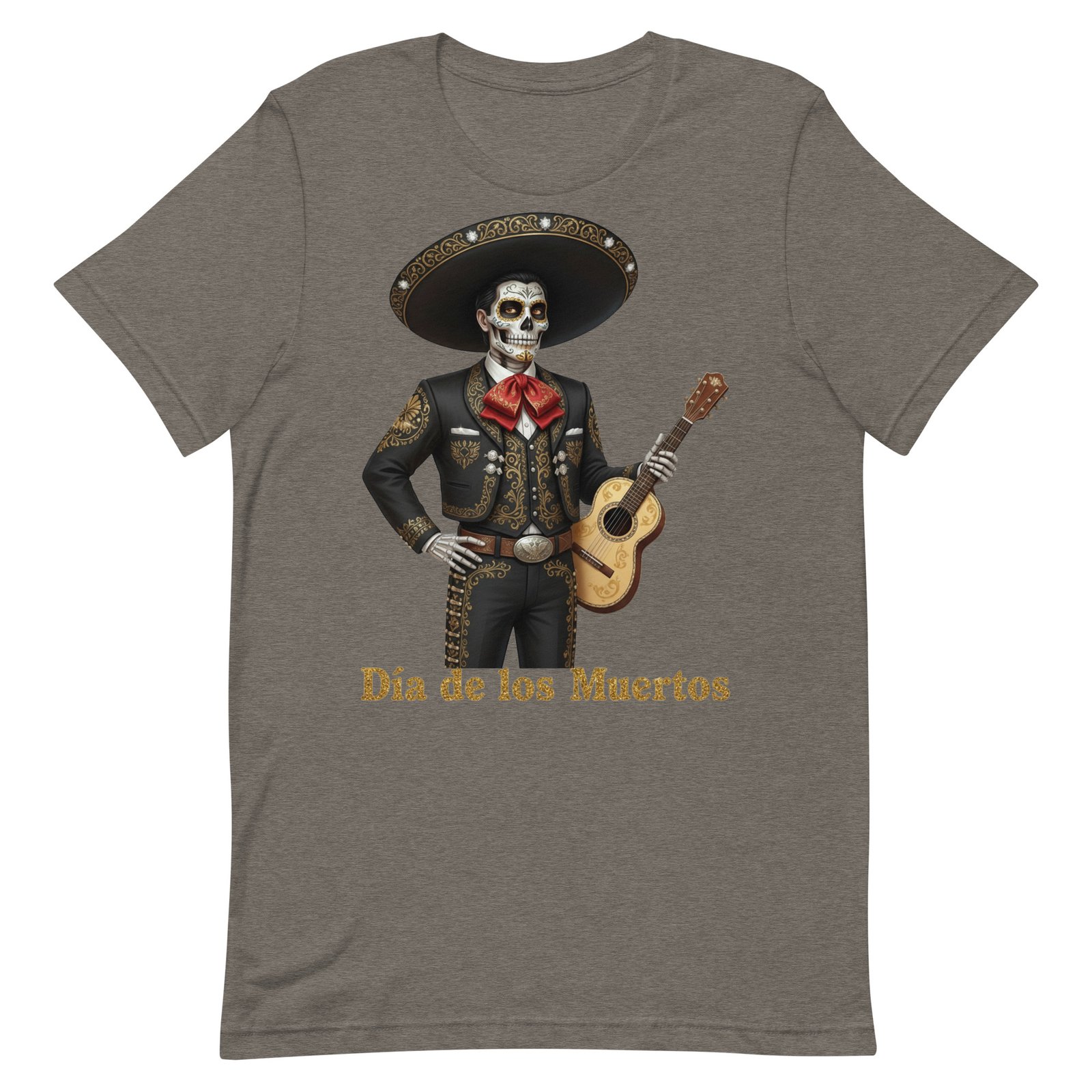 Catrin with guitar Dia de los Muertos Unisex t-shirt - Image 91