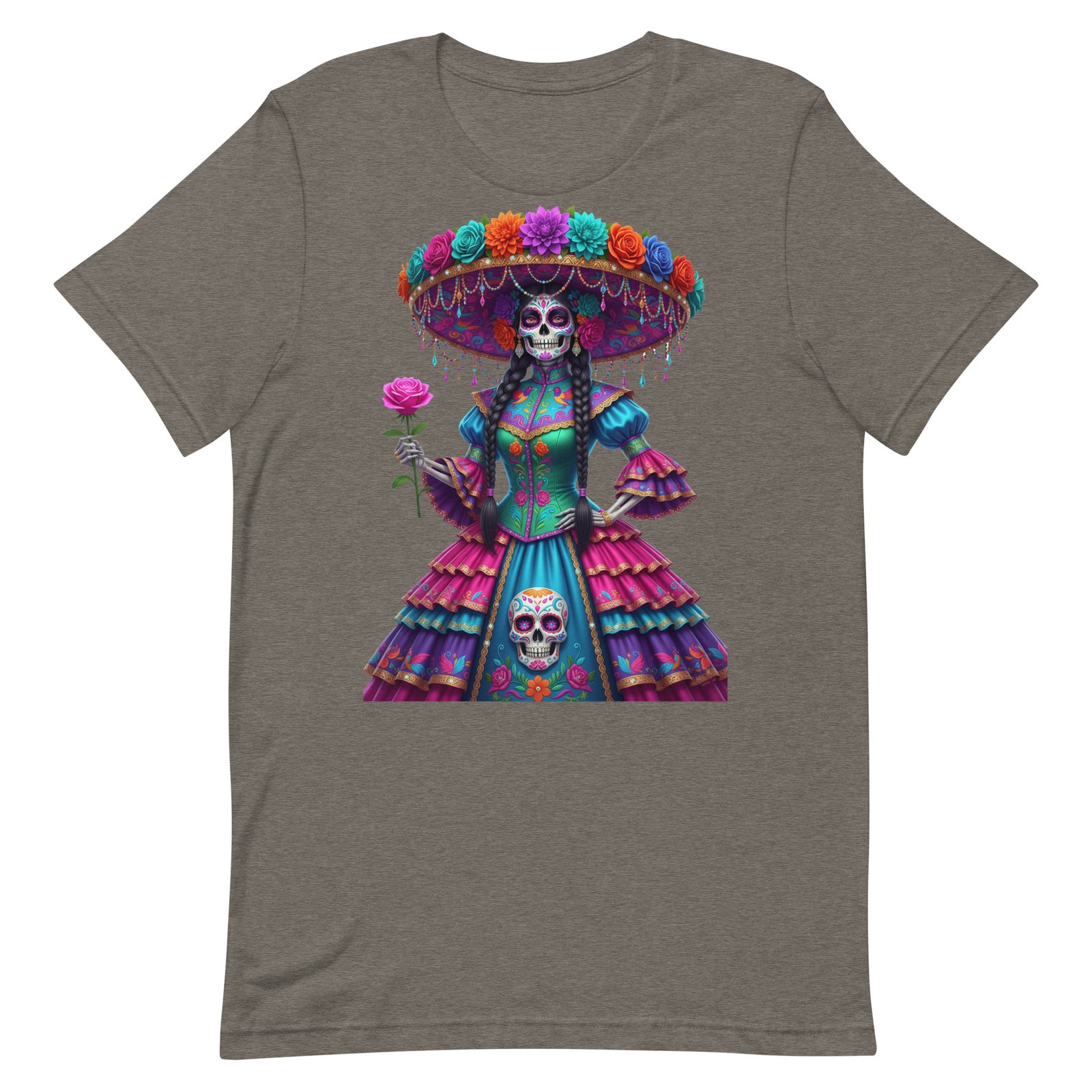 Catrina Dia de los Muertos Unisex t-shirt - Image 91