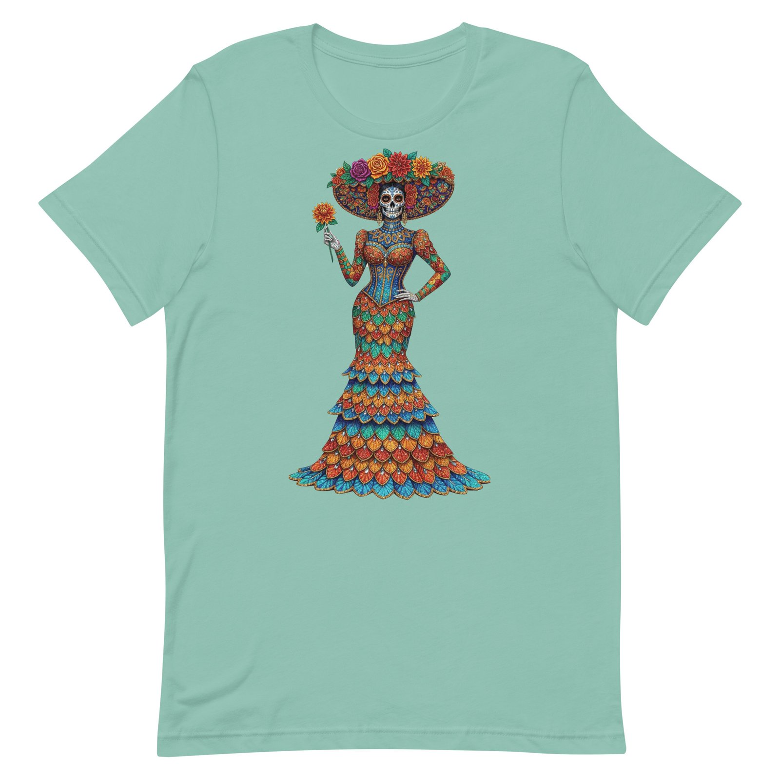 Catrina Dia de los Muertos Unisex t-shirt - Image 16