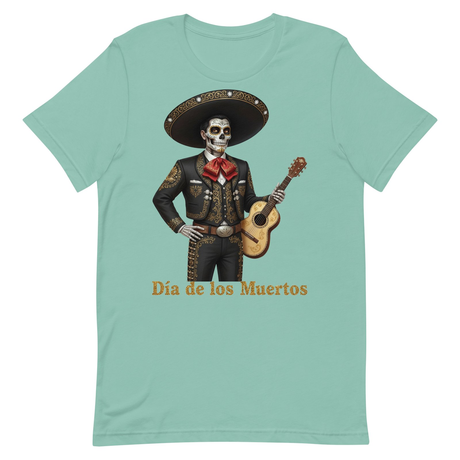 Catrin with guitar Dia de los Muertos Unisex t-shirt - Image 16