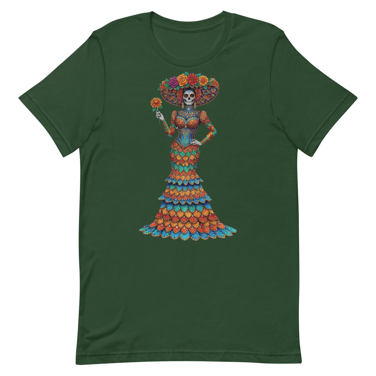 Catrina Dia de los Muertos Unisex t-shirt - Image 17
