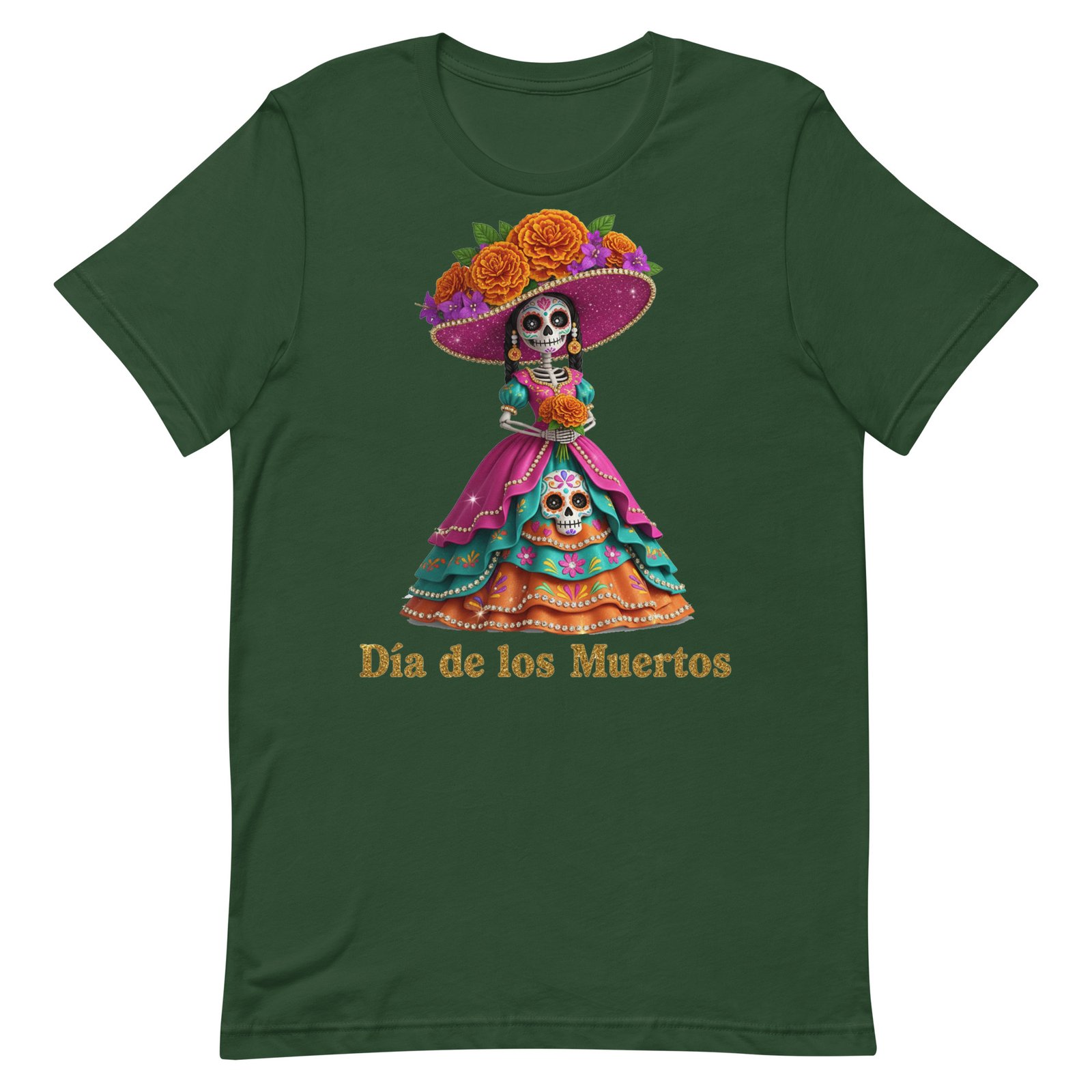 Dia de los Muertos Catrina Unisex t-shirt - Image 17
