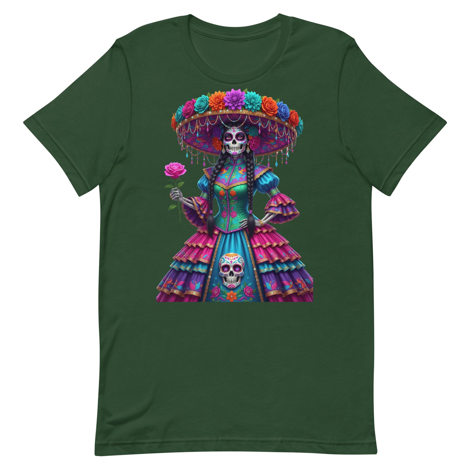 Catrina Dia de los Muertos Unisex t-shirt - Image 17