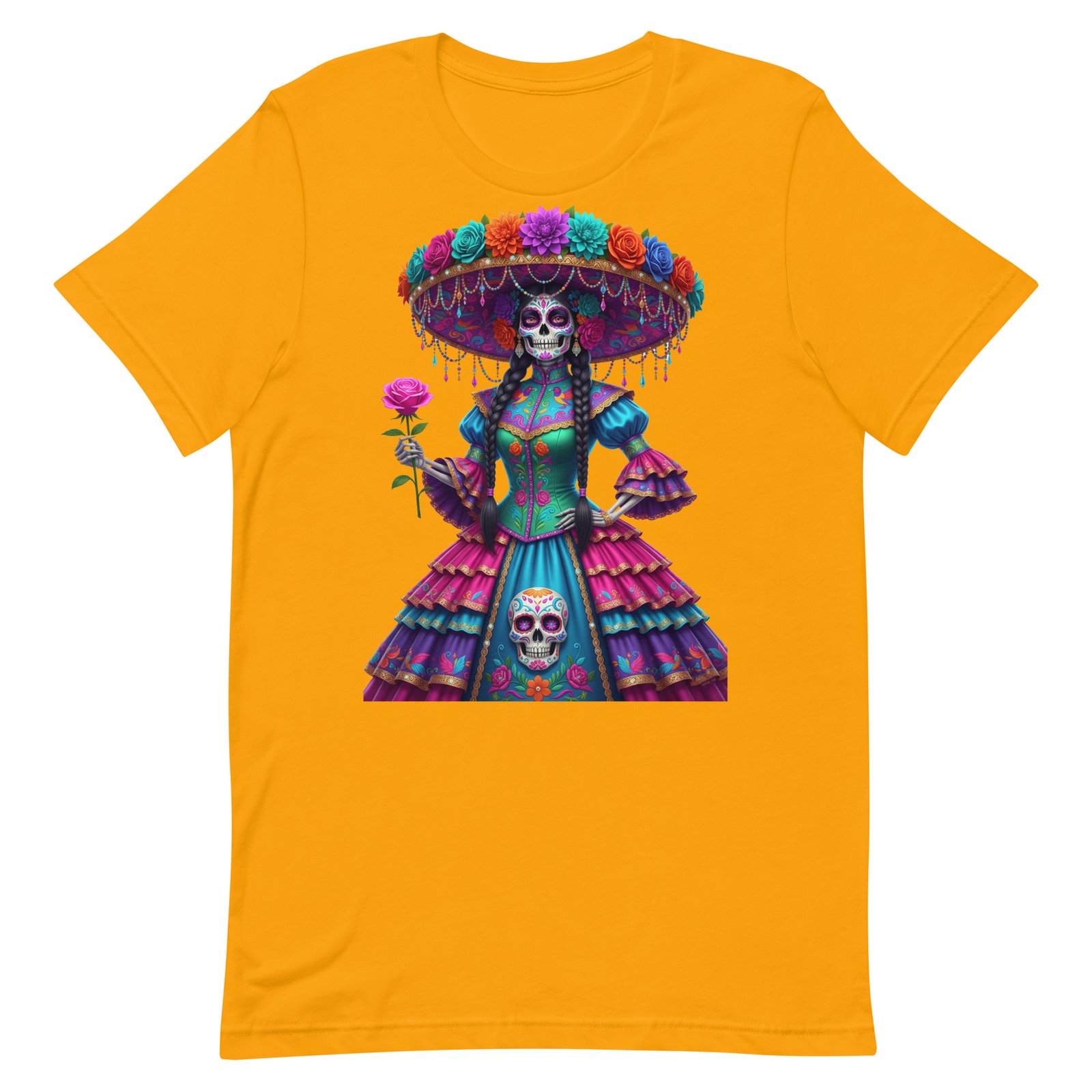 Catrina Dia de los Muertos Unisex t-shirt - Image 18