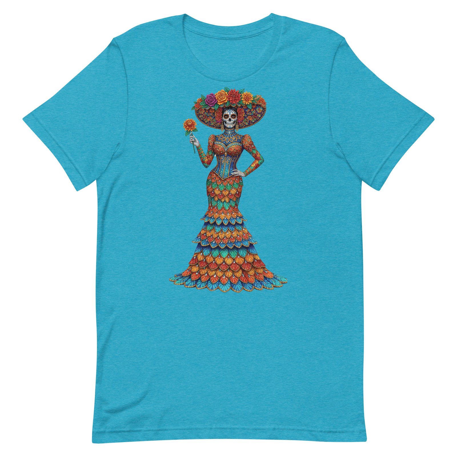 Catrina Dia de los Muertos Unisex t-shirt - Image 86
