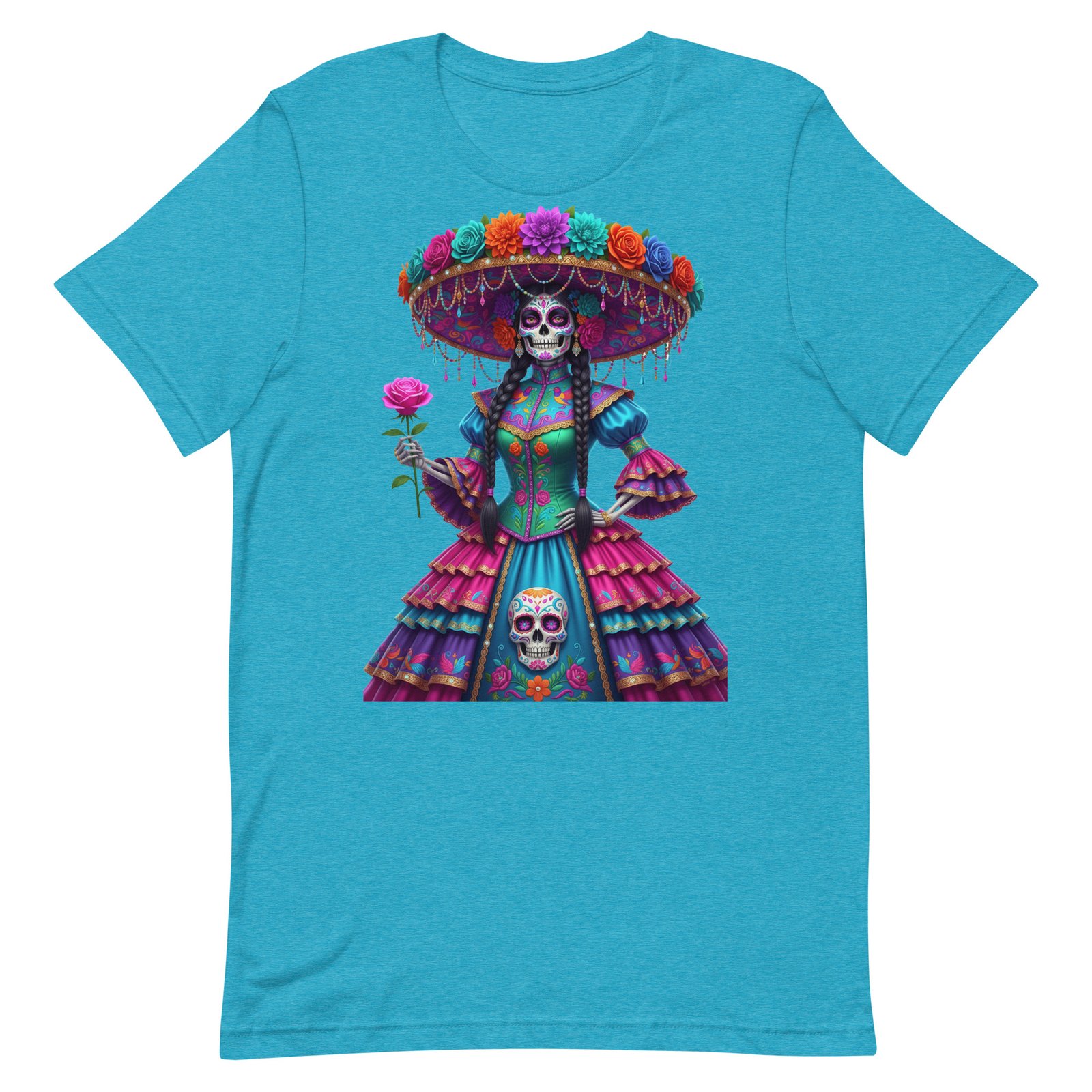 Catrina Dia de los Muertos Unisex t-shirt - Image 86