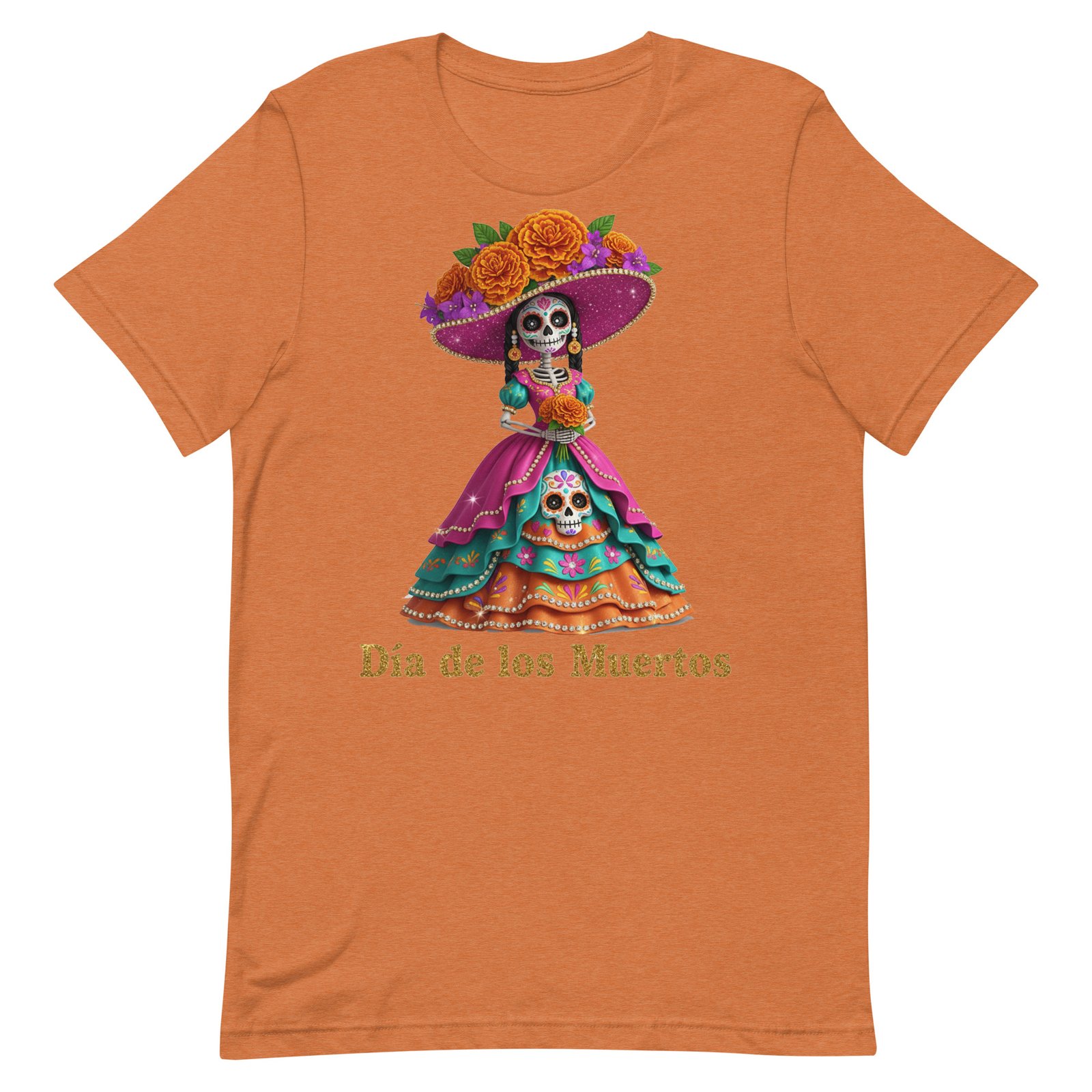 Dia de los Muertos Catrina Unisex t-shirt - Image 92