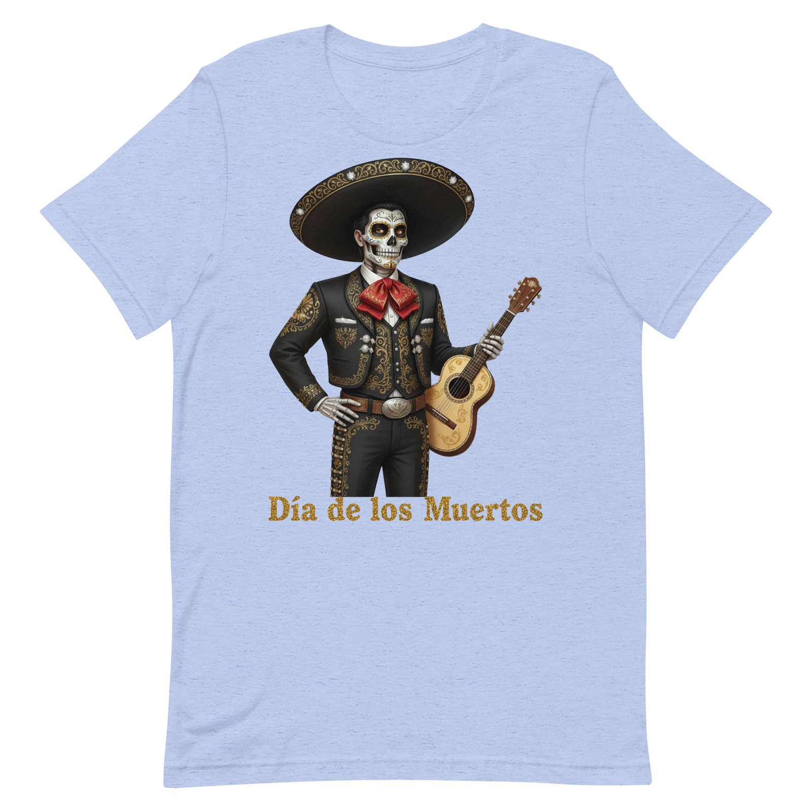 Catrin with guitar Dia de los Muertos Unisex t-shirt - Image 19