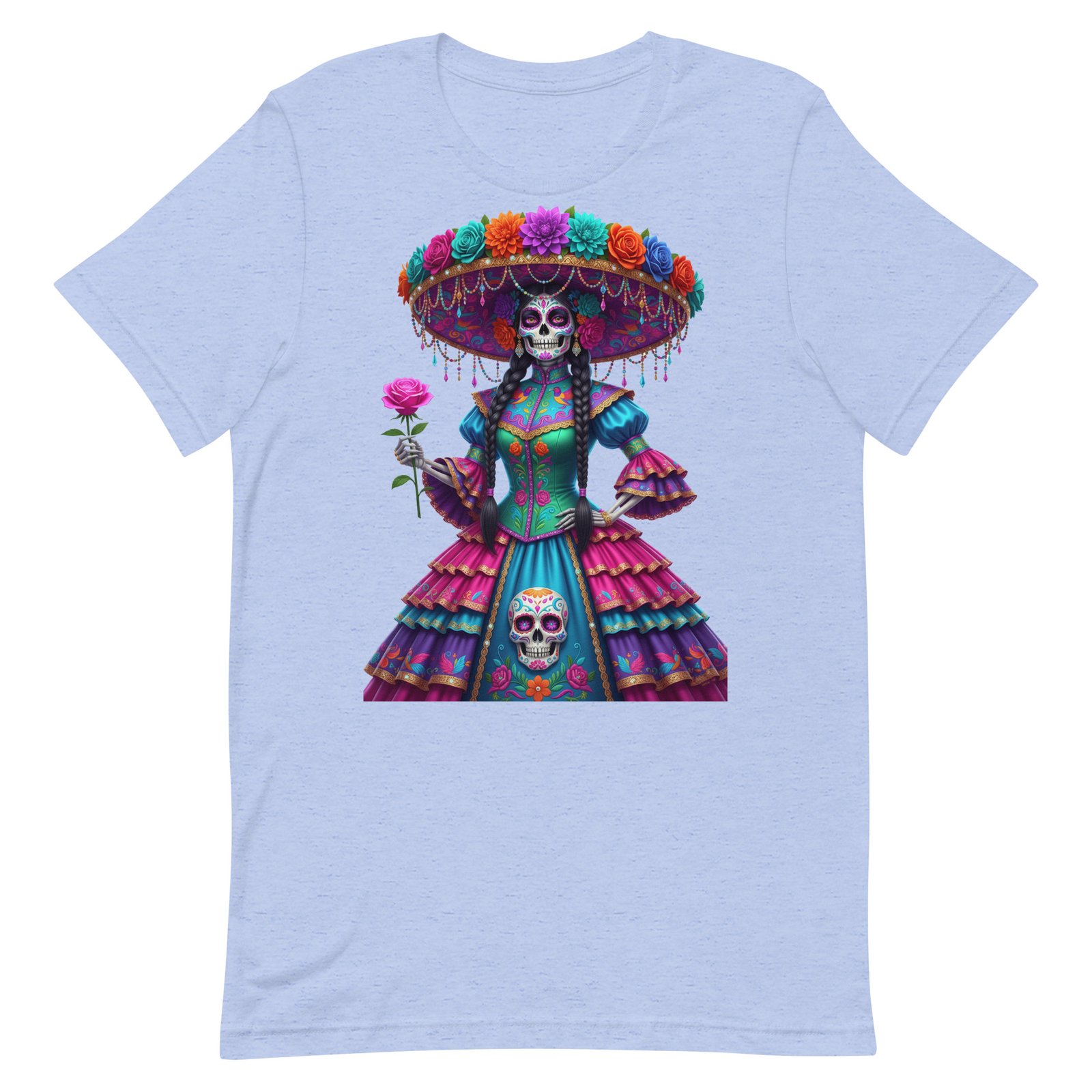 Catrina Dia de los Muertos Unisex t-shirt - Image 19