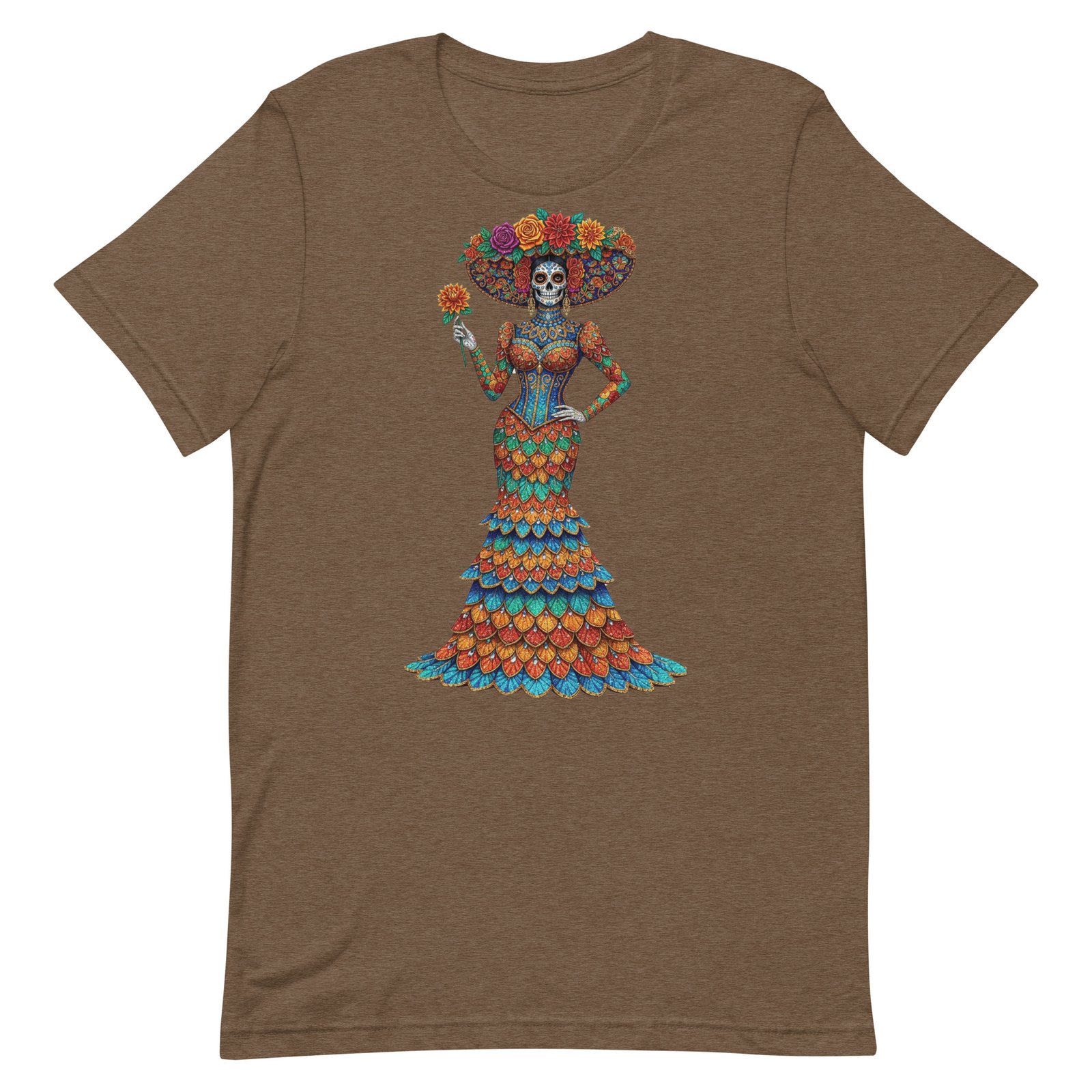Catrina Dia de los Muertos Unisex t-shirt - Image 95