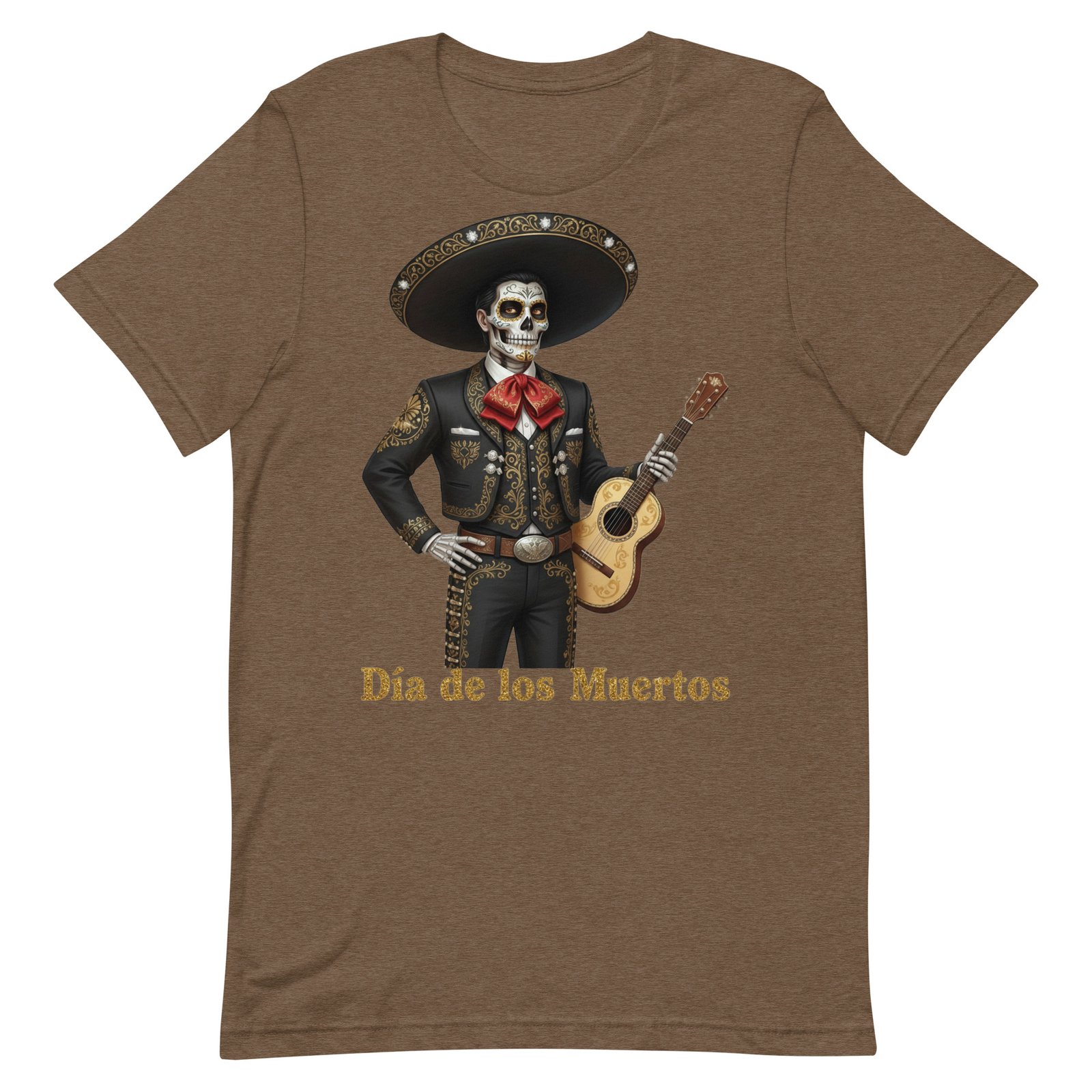 Catrin with guitar Dia de los Muertos Unisex t-shirt - Image 95