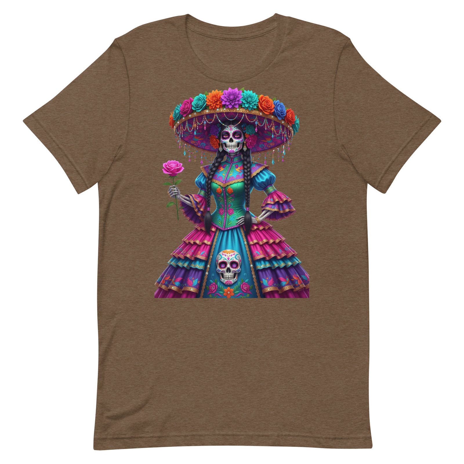 Catrina Dia de los Muertos Unisex t-shirt - Image 95
