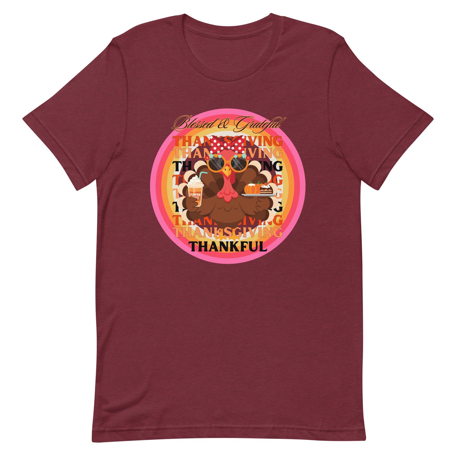 Blessed, Grateful and Thankful Thanksgiving Unisex t-shirt - Image 20