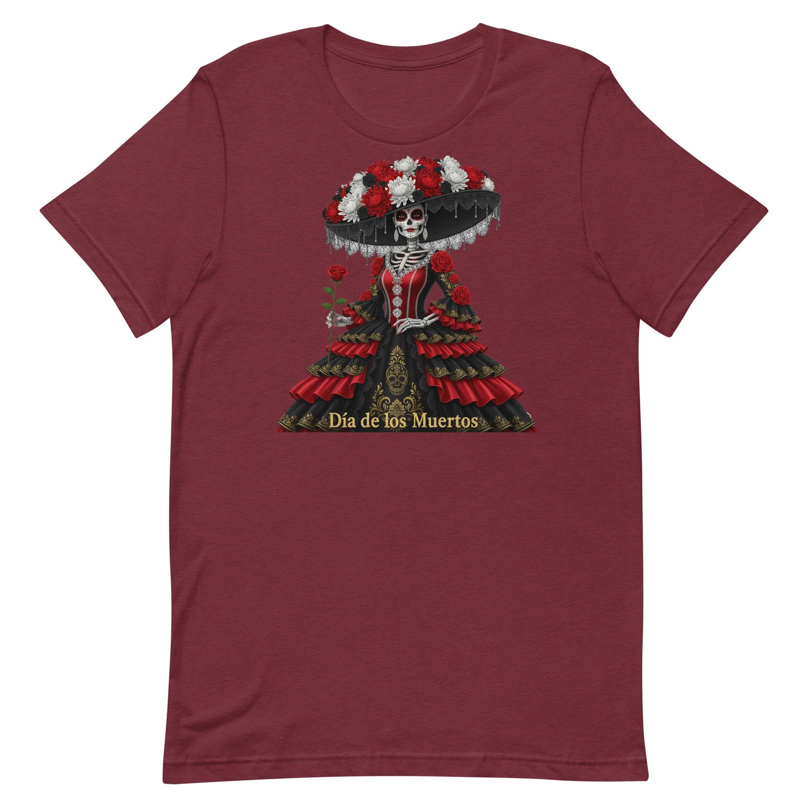 Catrina Dia de los Muertos Unisex t-shirt - Image 20
